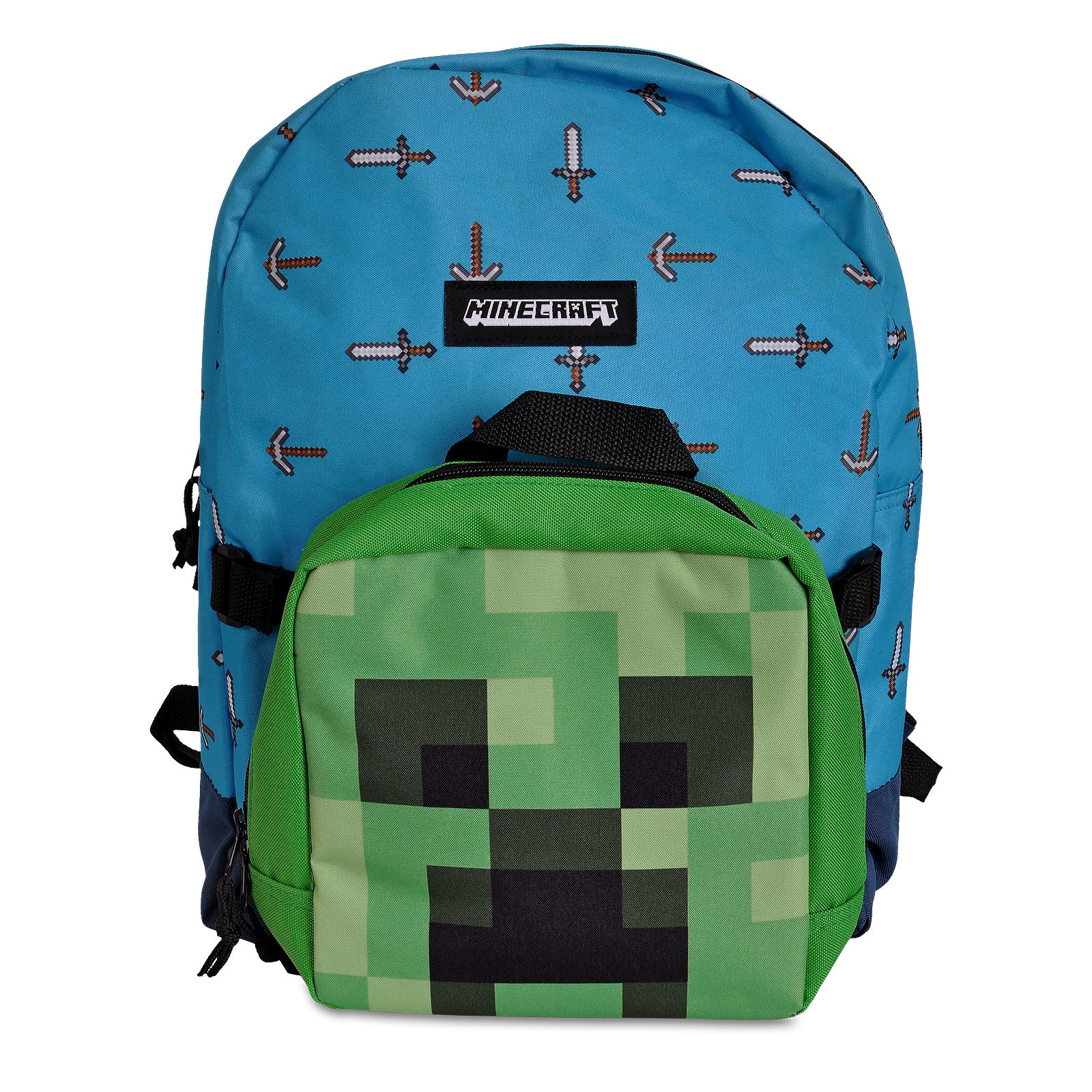 Minecraft - Sword & Axe Backpack with Creeper Mini Bag – Elbenwald