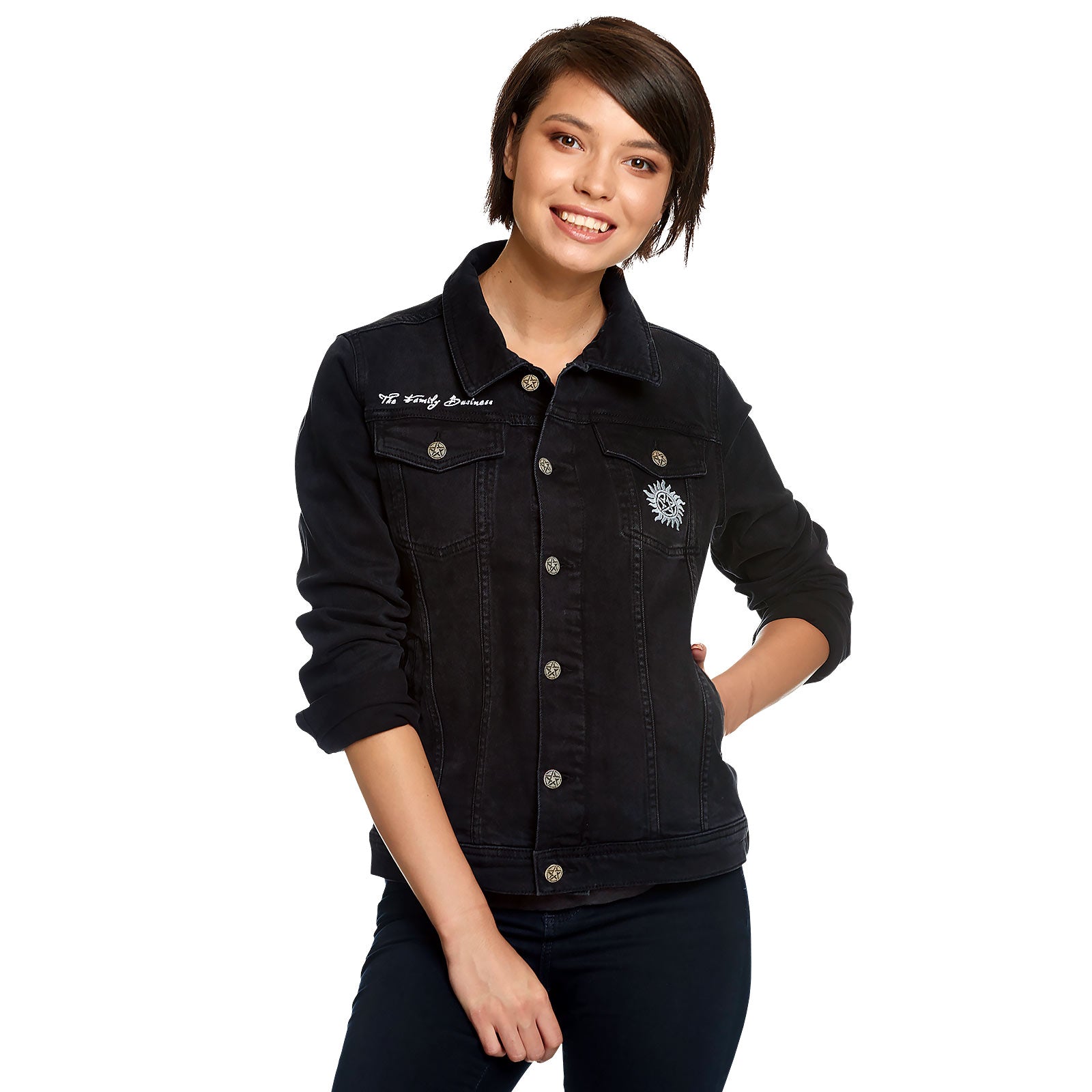 Supernatural - Devil's Trap Denim Jacket Women Black – Elbenwald