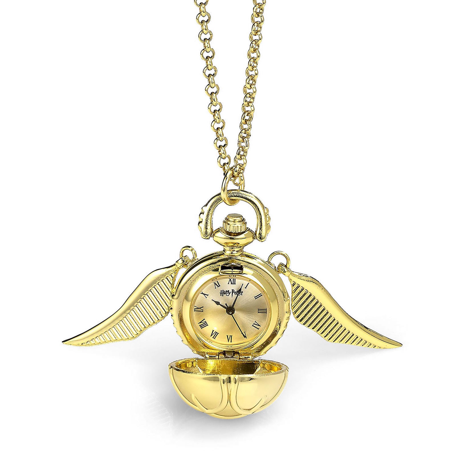 Harry Potter - Golden Snitch Necklace with Watch – Elbenwald