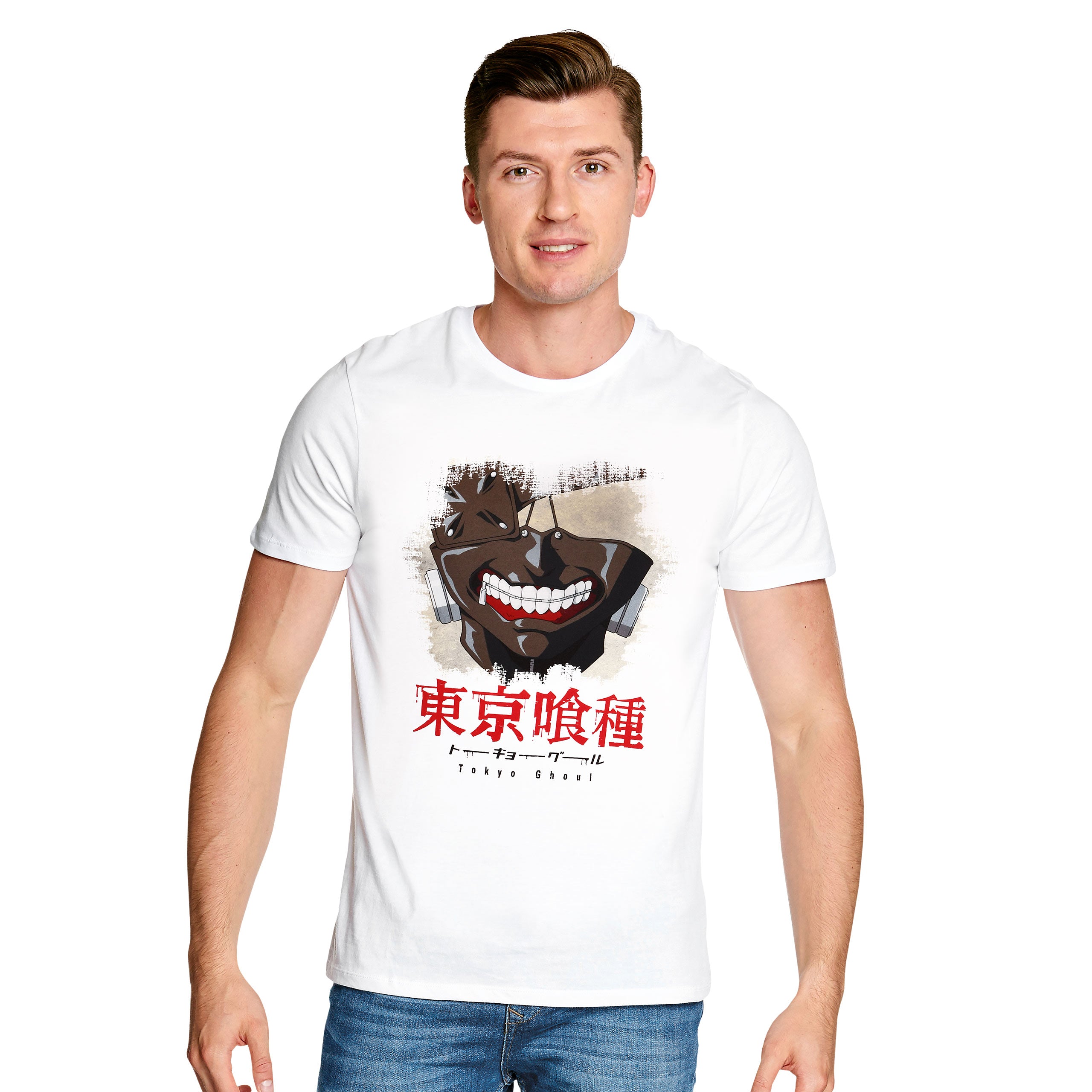 Tokyo Ghoul - Scraped Mask T-Shirt white – Elbenwald
