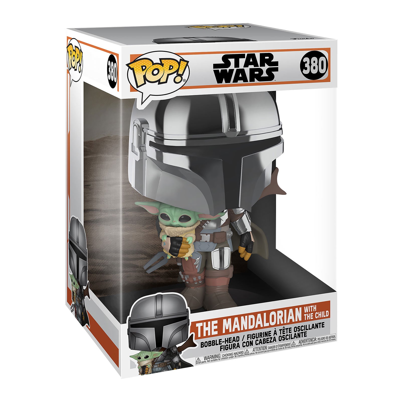 Mandalorian Chrome Funko Pop Bobblehead Figure 26 cm - Star Wars