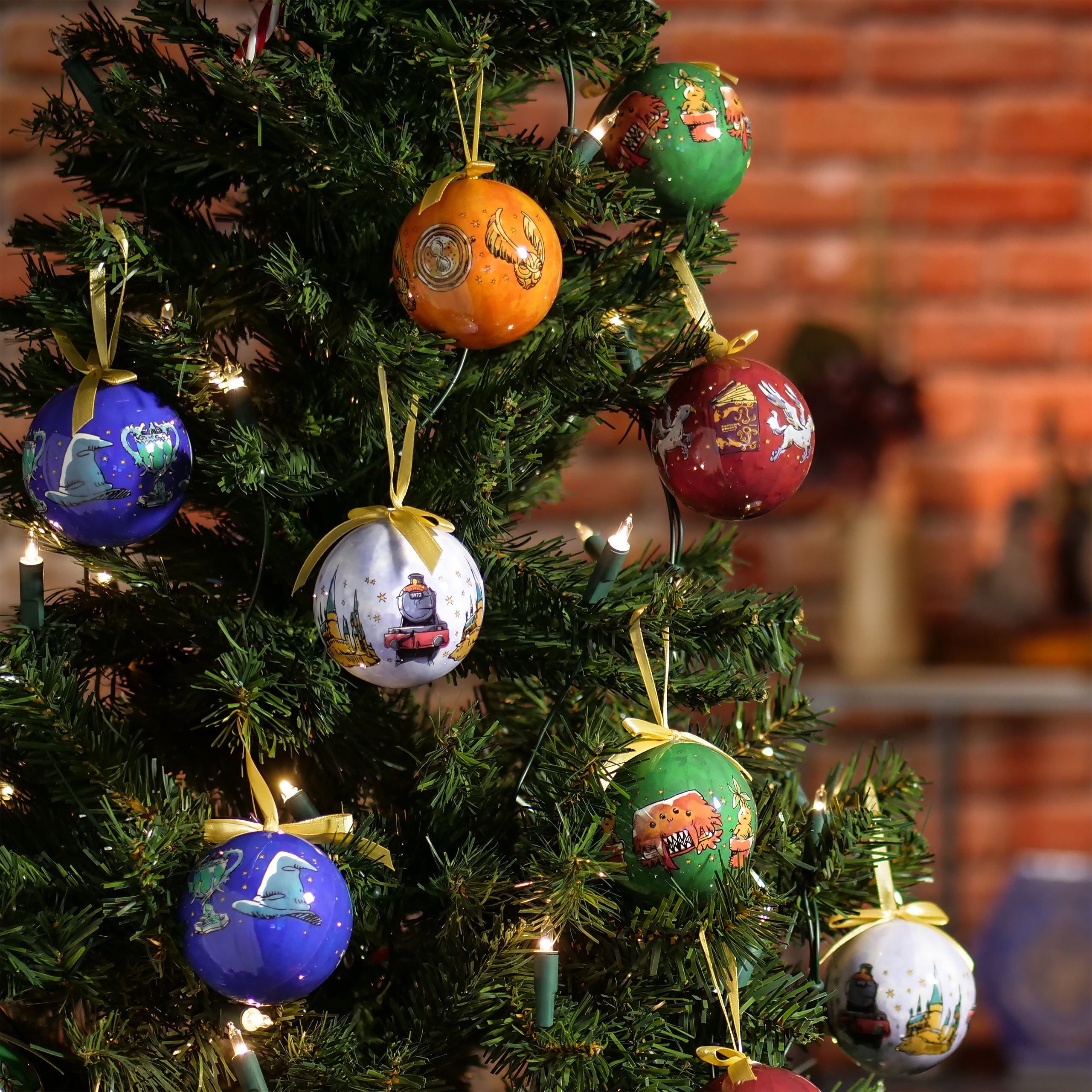 Wizarding World Christmas Tree Ornaments, Set of 14 - Harry Potter