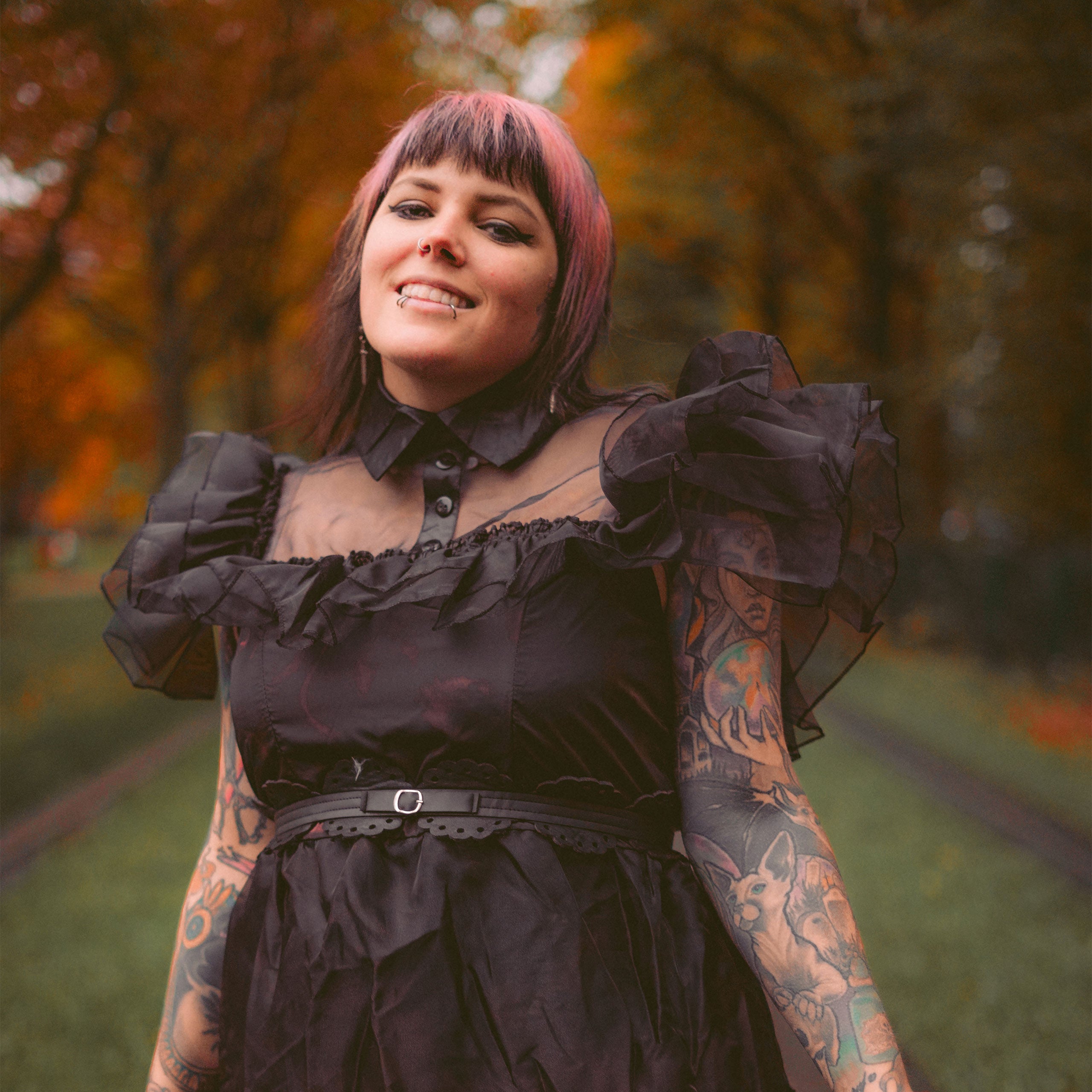 black dress dance costume Wednesday Black Tie Optional Purple Beaded Rhinestone Purple this spooky character Width:M