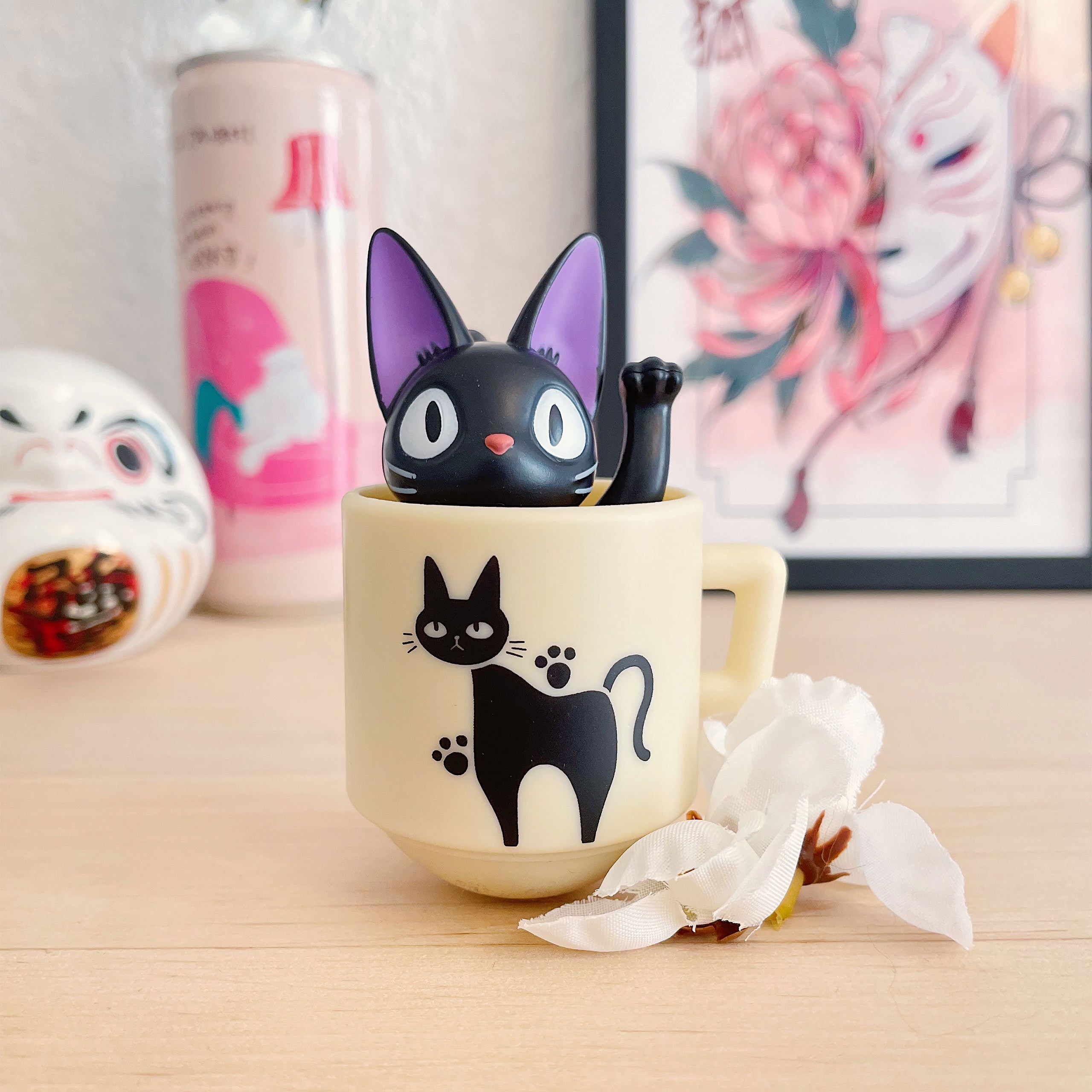 Kiki's Delivery Service - Jiji in Cup Roly-poly Figure – Elbenwald