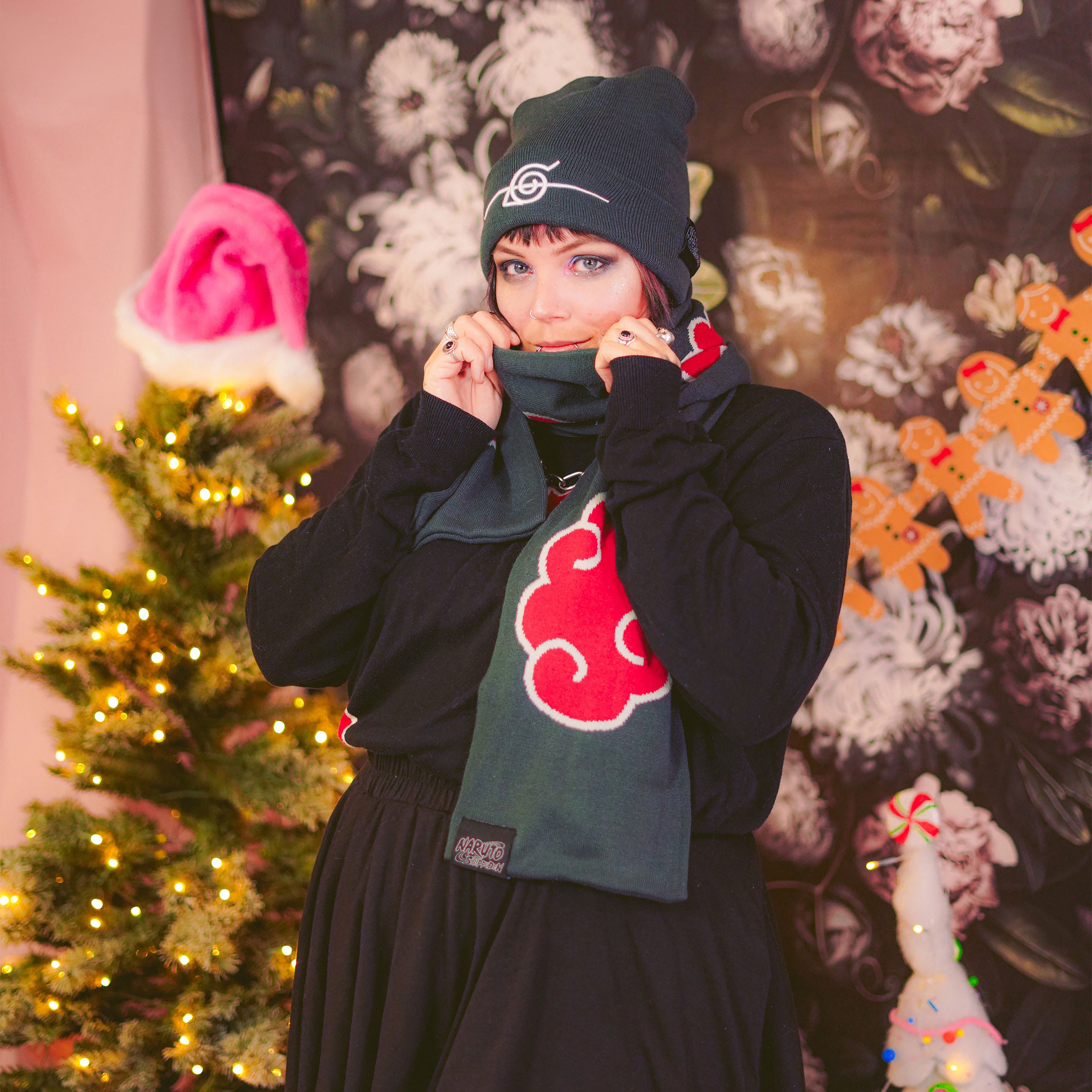 Naruto - Akatzuki Hat and Scarf Gift Set – Elbenwald
