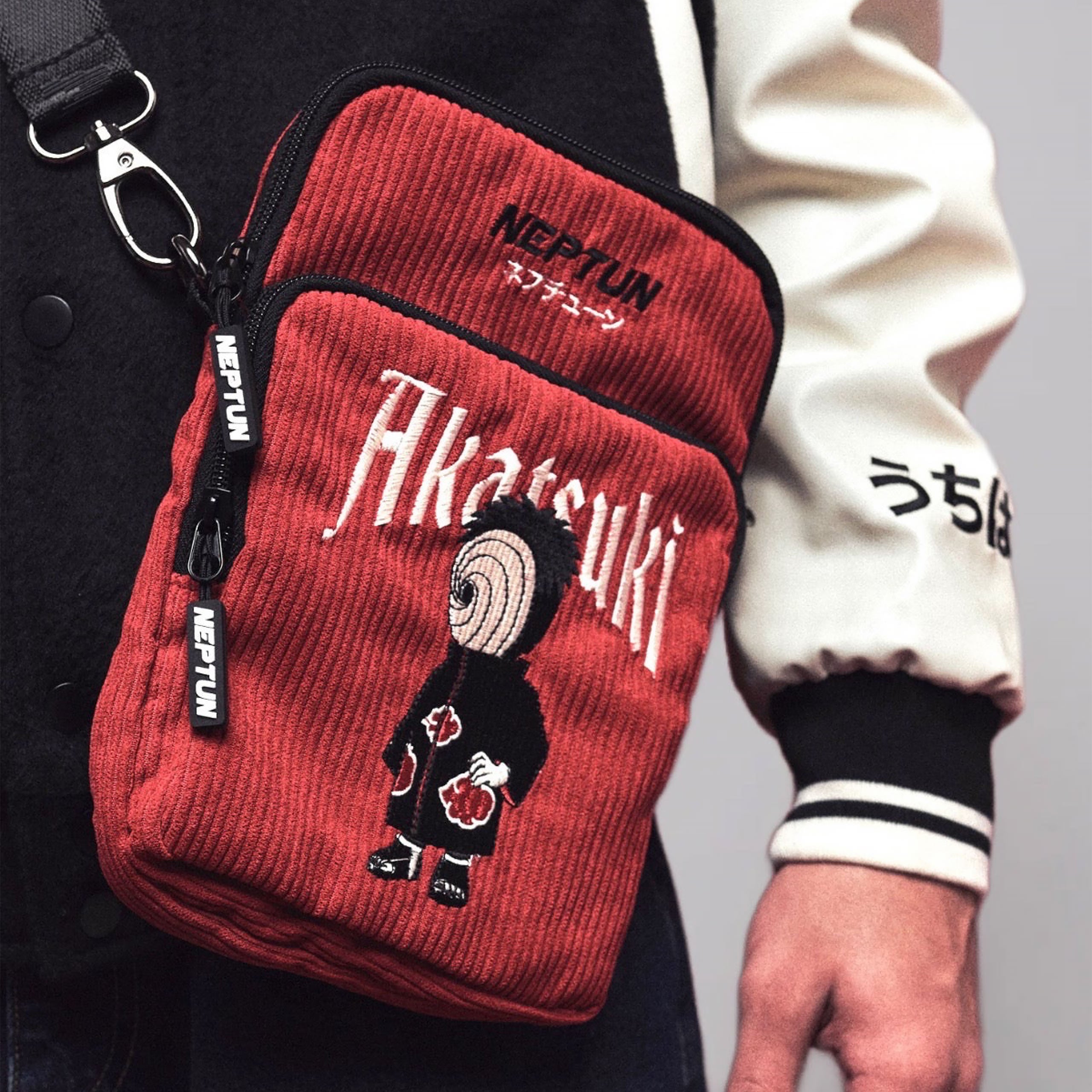 Naruto - Akatsuki Crossbody Bag red – Elbenwald