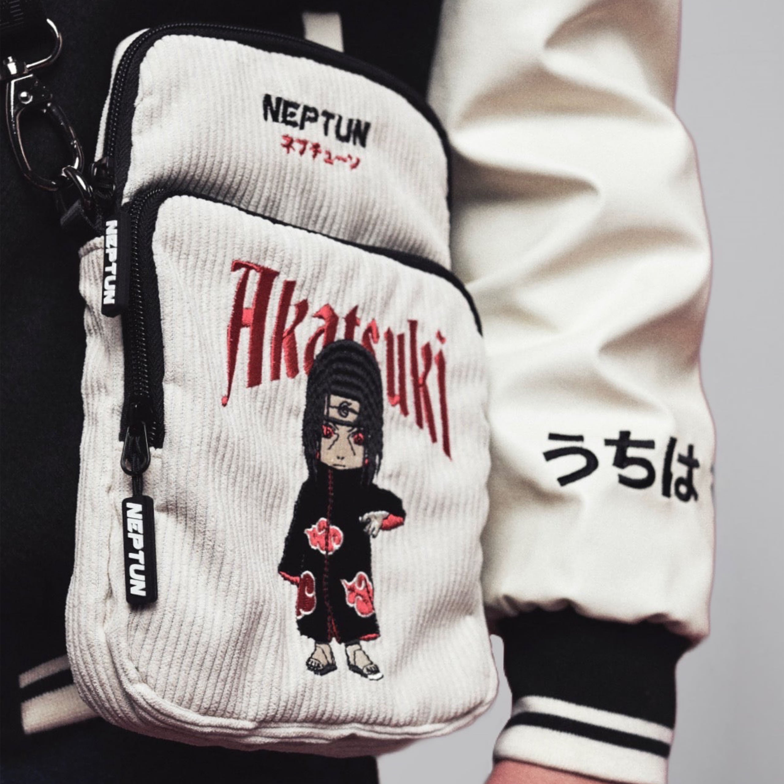 Naruto - Akatsuki Crossbody Bag beige – Elbenwald