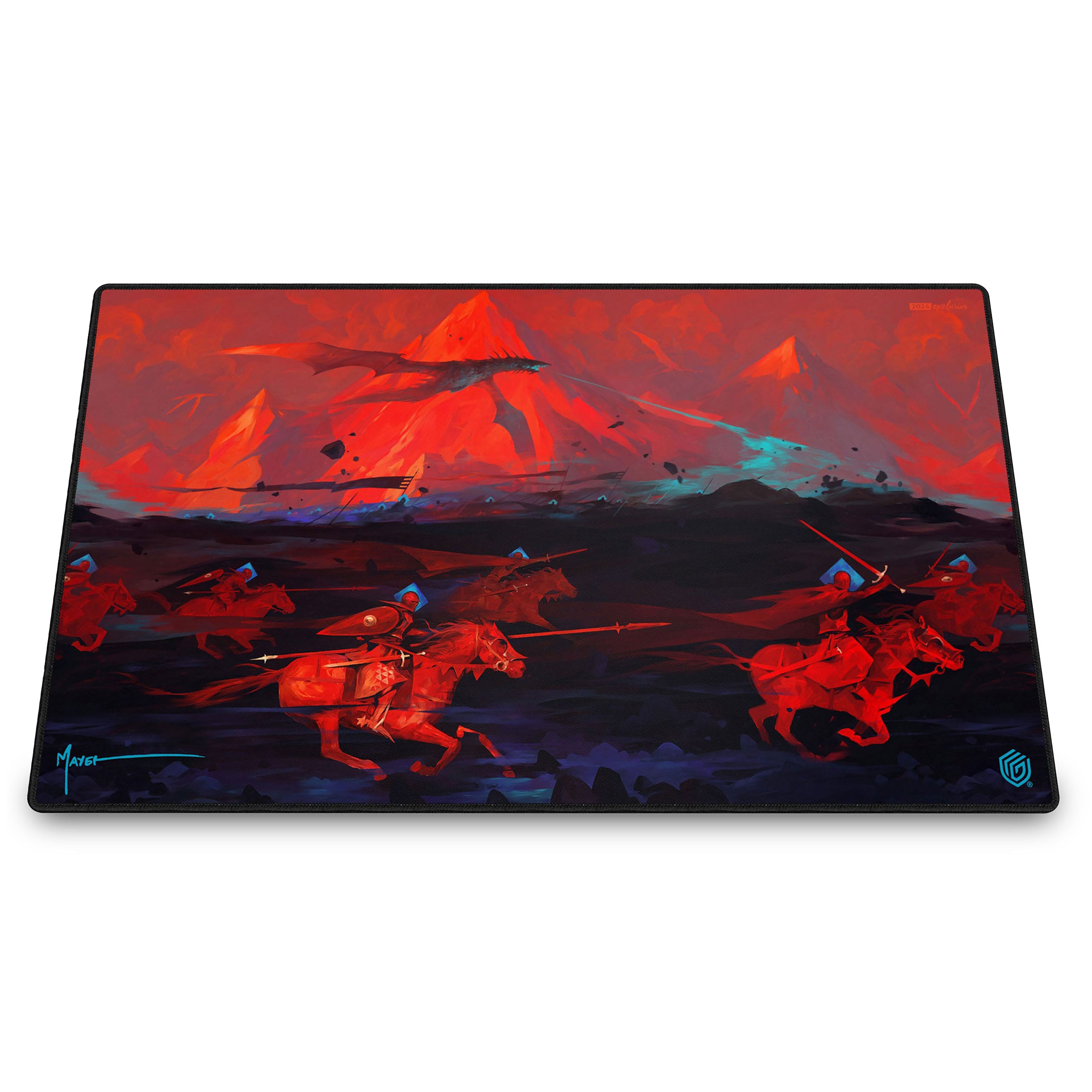 Playmat Ultimate Guard - Dominik Mayer: Crowned With Fire – Elbenwald