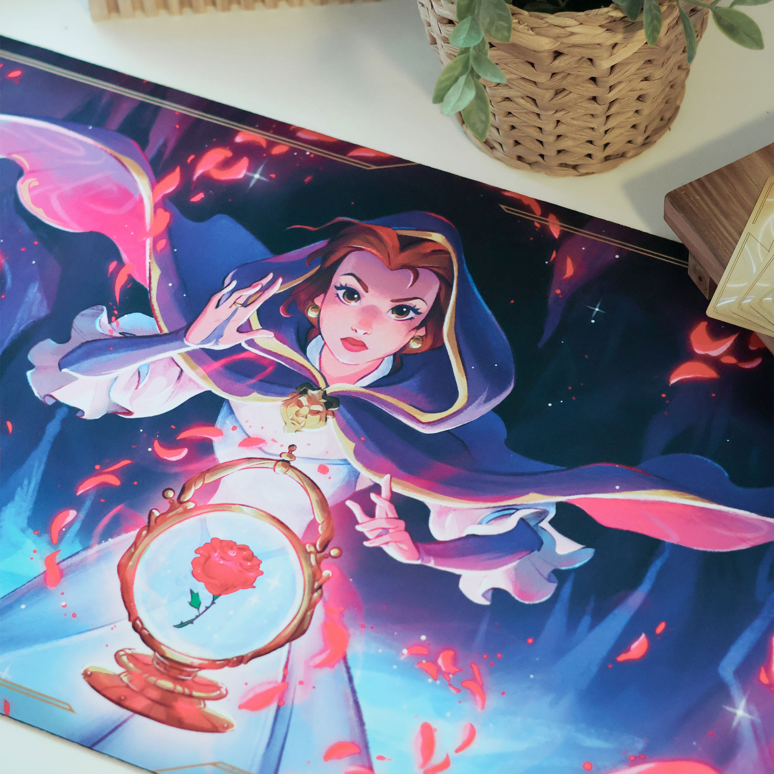 イ・ヘリ クアラルンプール ファンミーティング トレカ Disney Lorcana Playmat Belle - Skyglow Trading Card Game – Elbenwald