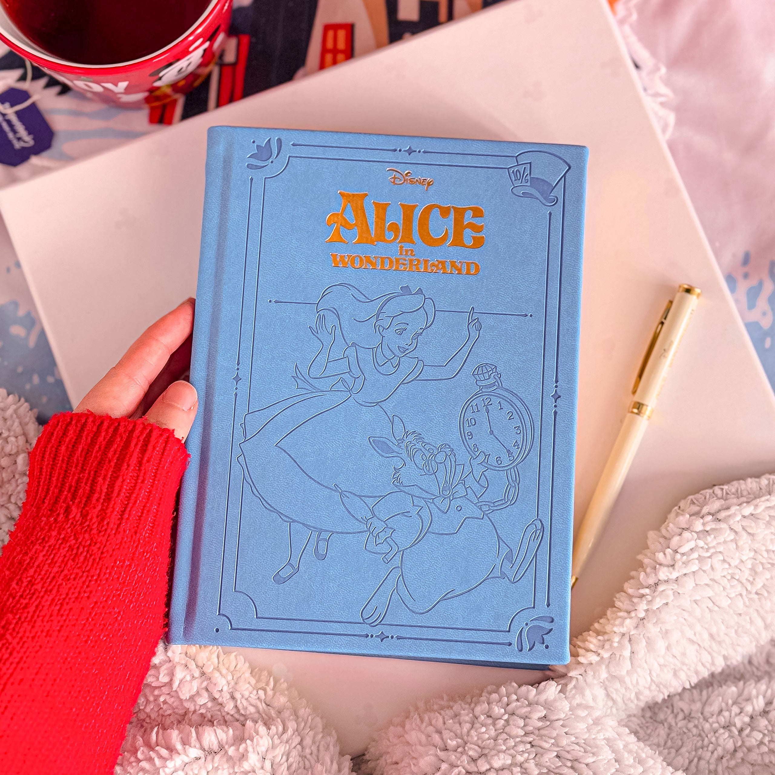 アリスノート Alice in Wonderland - Tea Time Premium Notebook with Ballpoint Pen