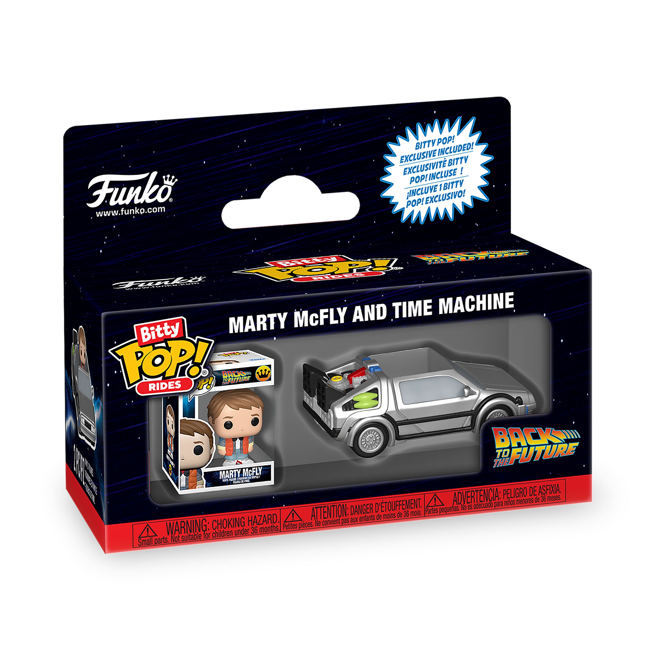 Funko POP Back to the Future デロリアン Back to the Future - DeLorean Funko Bitty Pop Ride Figure Set