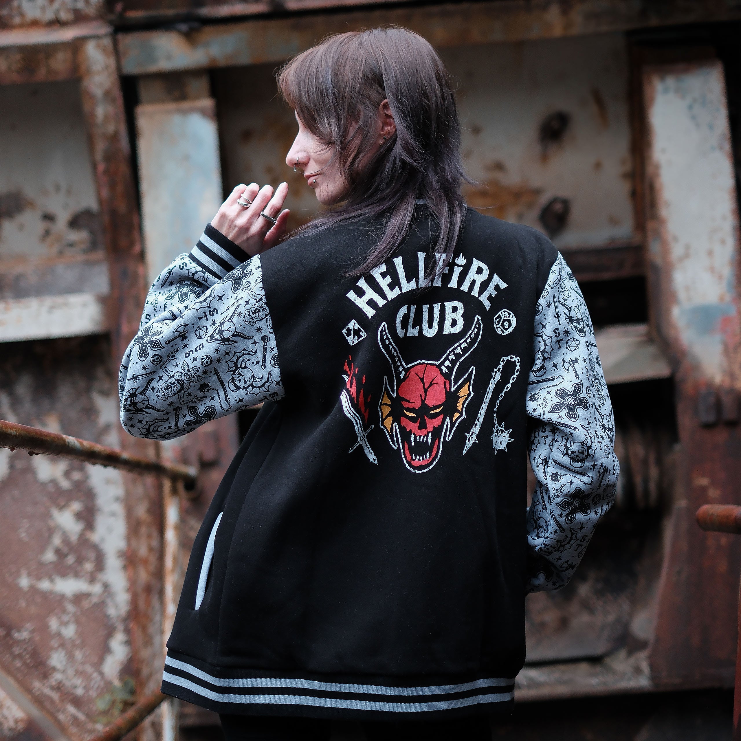 Stranger Things - Hellfire Club Varsity Jacket – Elbenwald