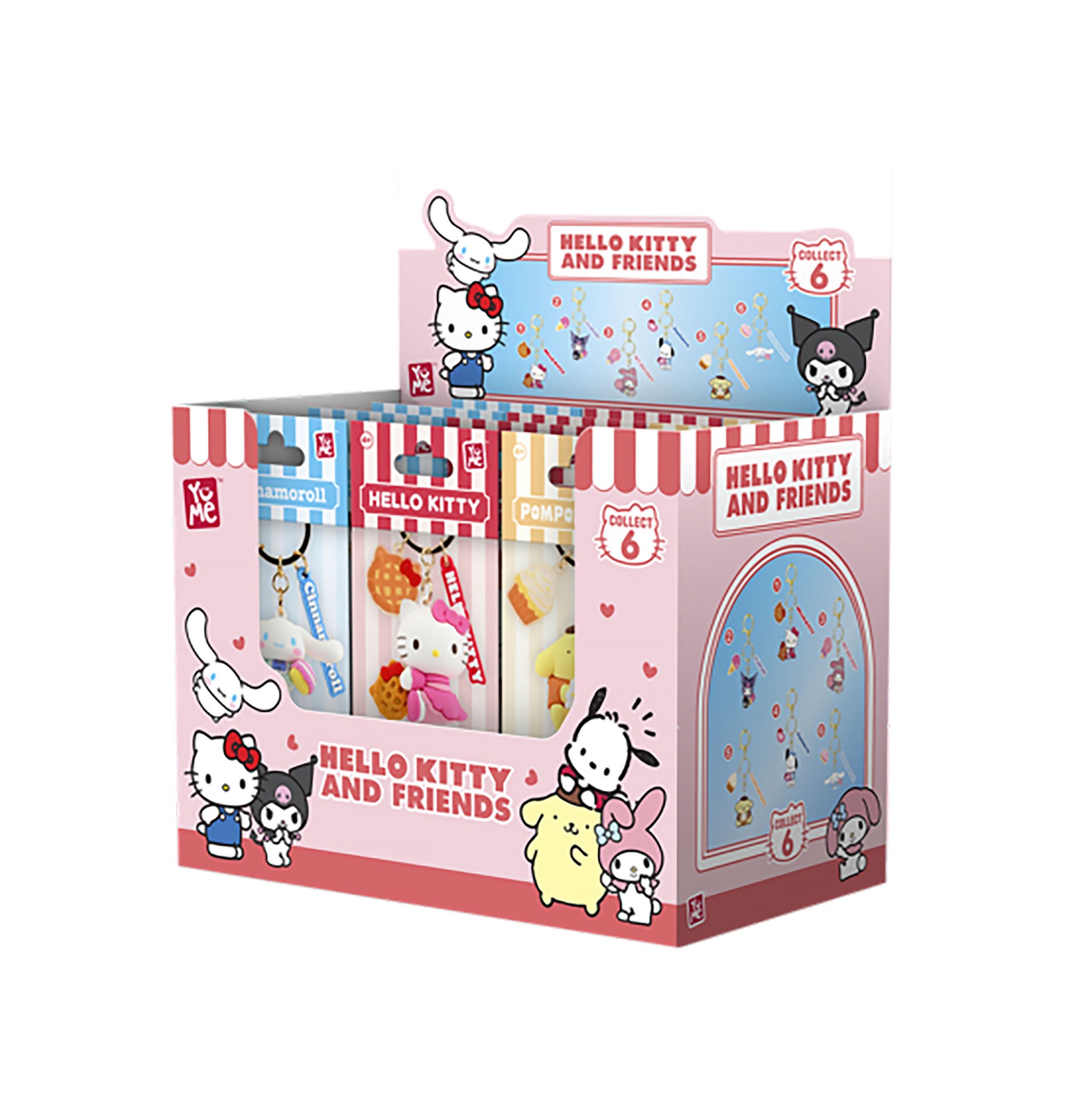 Hello Kitty and Friends - YuMe Tea Party Mystery Keychain Display