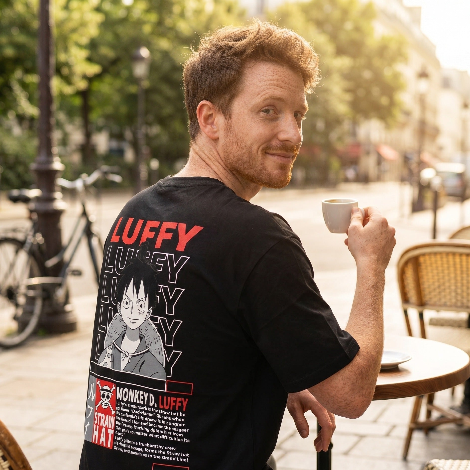 One Piece - Monkey D. Luffy Oversize T-Shirt black – Elbenwald