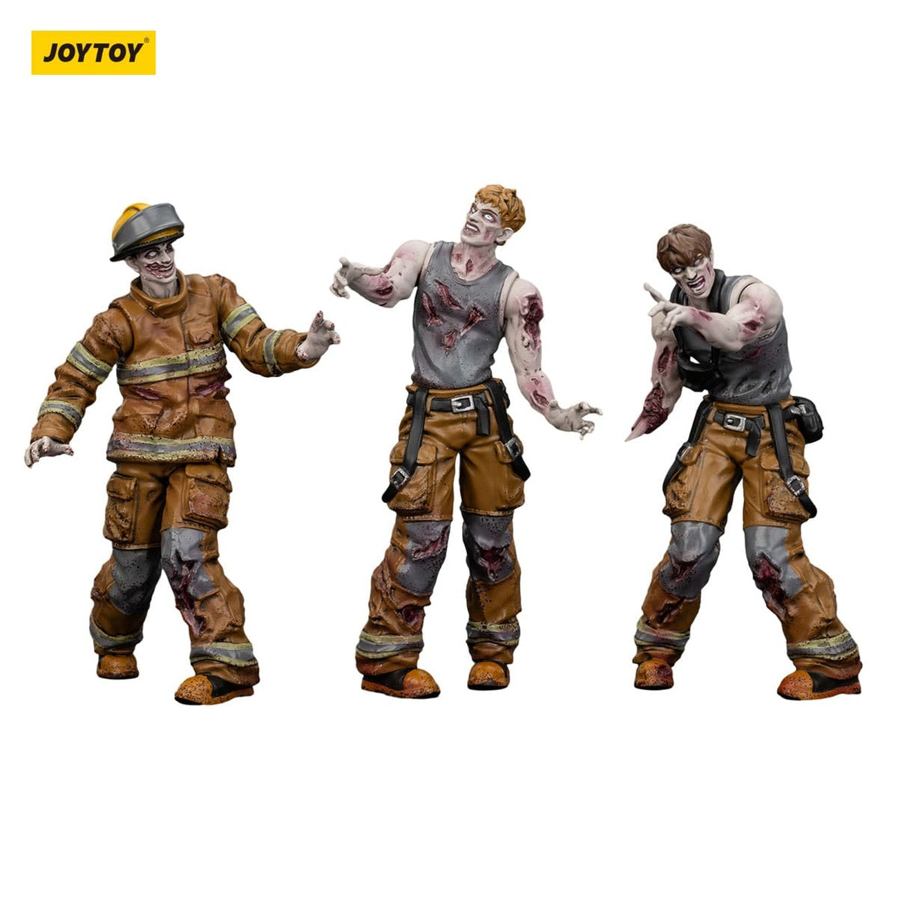 家具・インテリア zombies Zombie Dark Source Action Figures 3-Pack Firefighters 8 cm – Elbenwald
