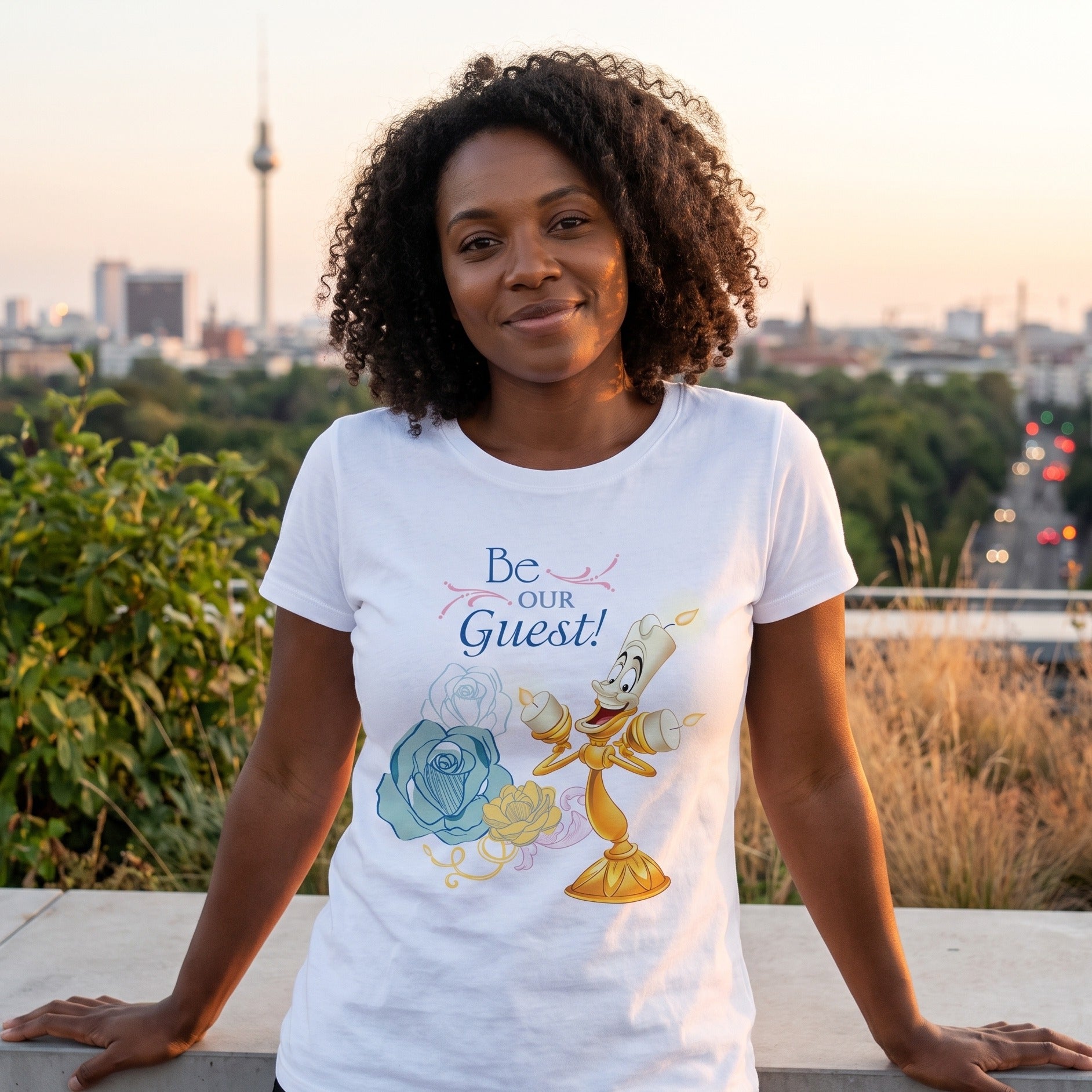Beauty and the Beast - Be Our Guest Women's T-Shirt white – Elbenwald
