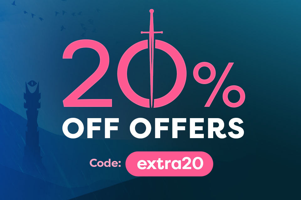 20% off offers - code: extra20