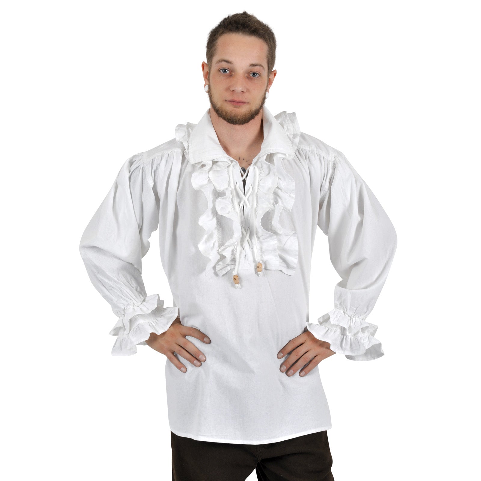 Product image Laurenz Ruffle Shirt White