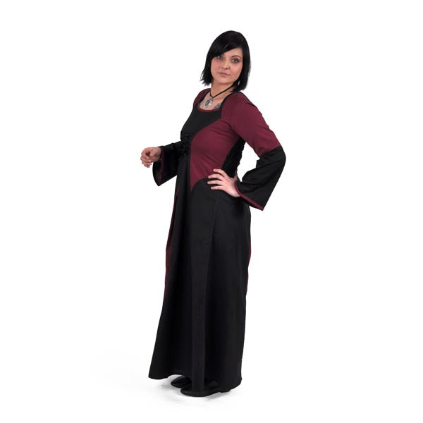 Product image Elena Medieval Dress Bordeaux-Black