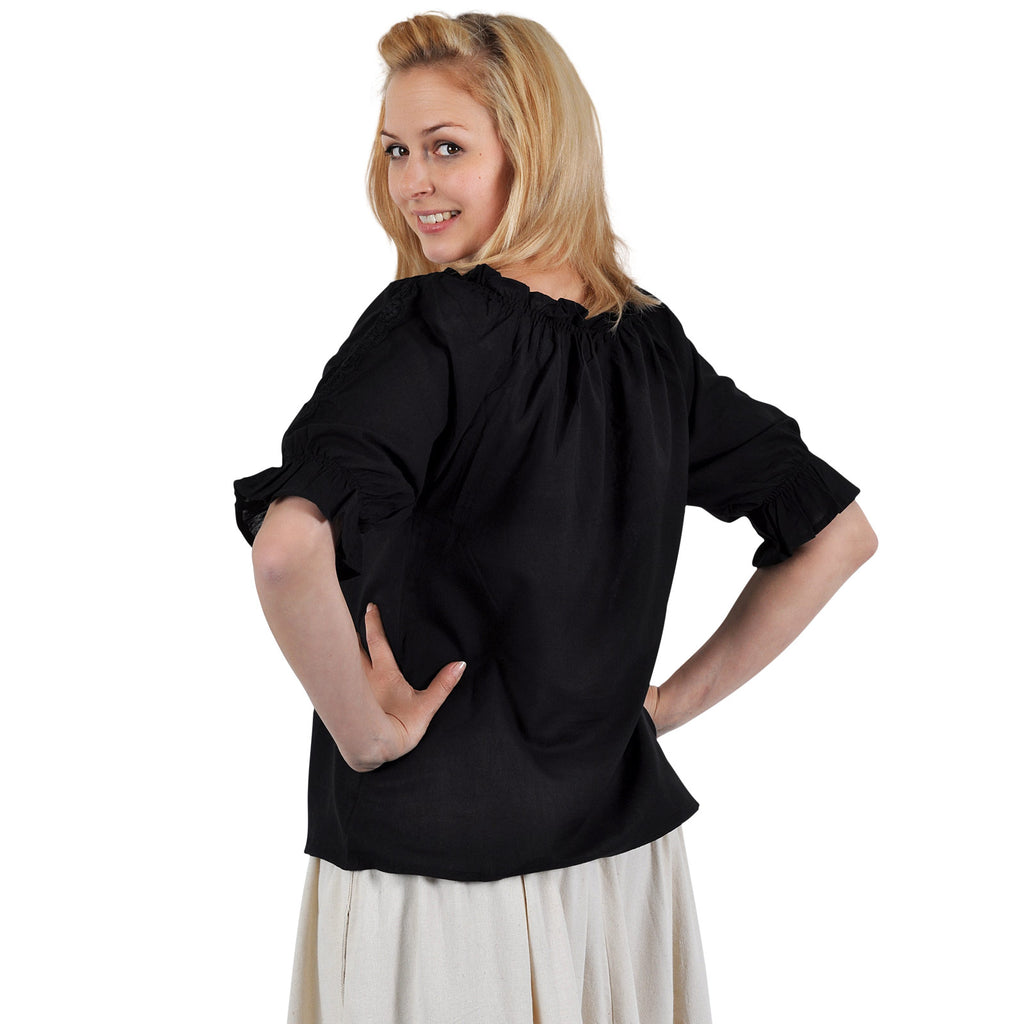 Product image Medieval Short-Sleeve Blouse Sandra black