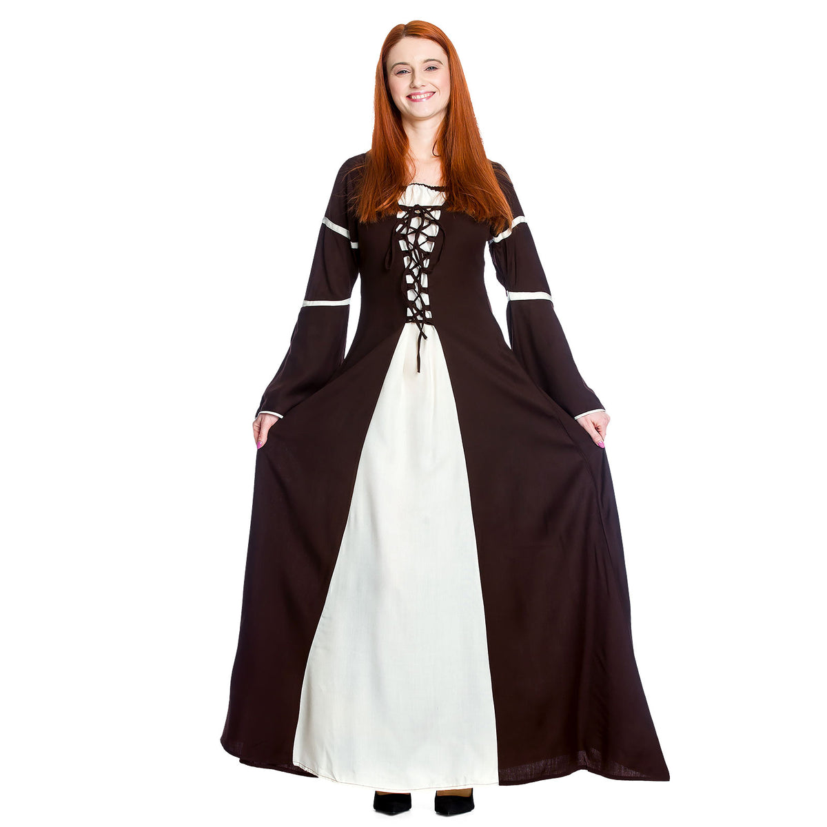 Product image Medieval dress Katherina brown-nature