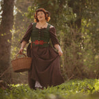 Product image Medieval Short Sleeve Dress Brown