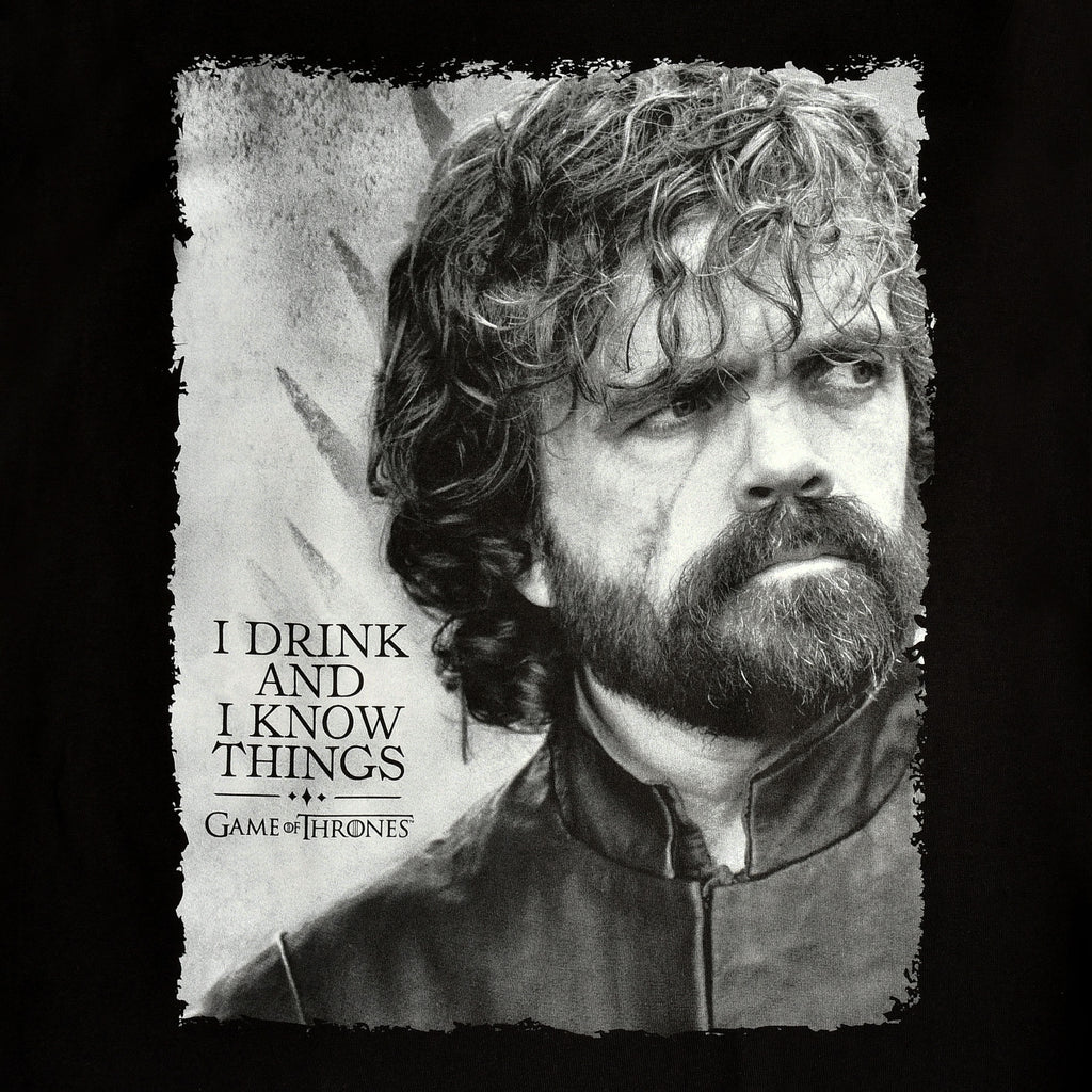 Product image Game of Thrones - Tyrion Drink And Know Things T-Shirt black