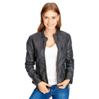 Product image Wonder Woman - Logo Leather Jacket Grey