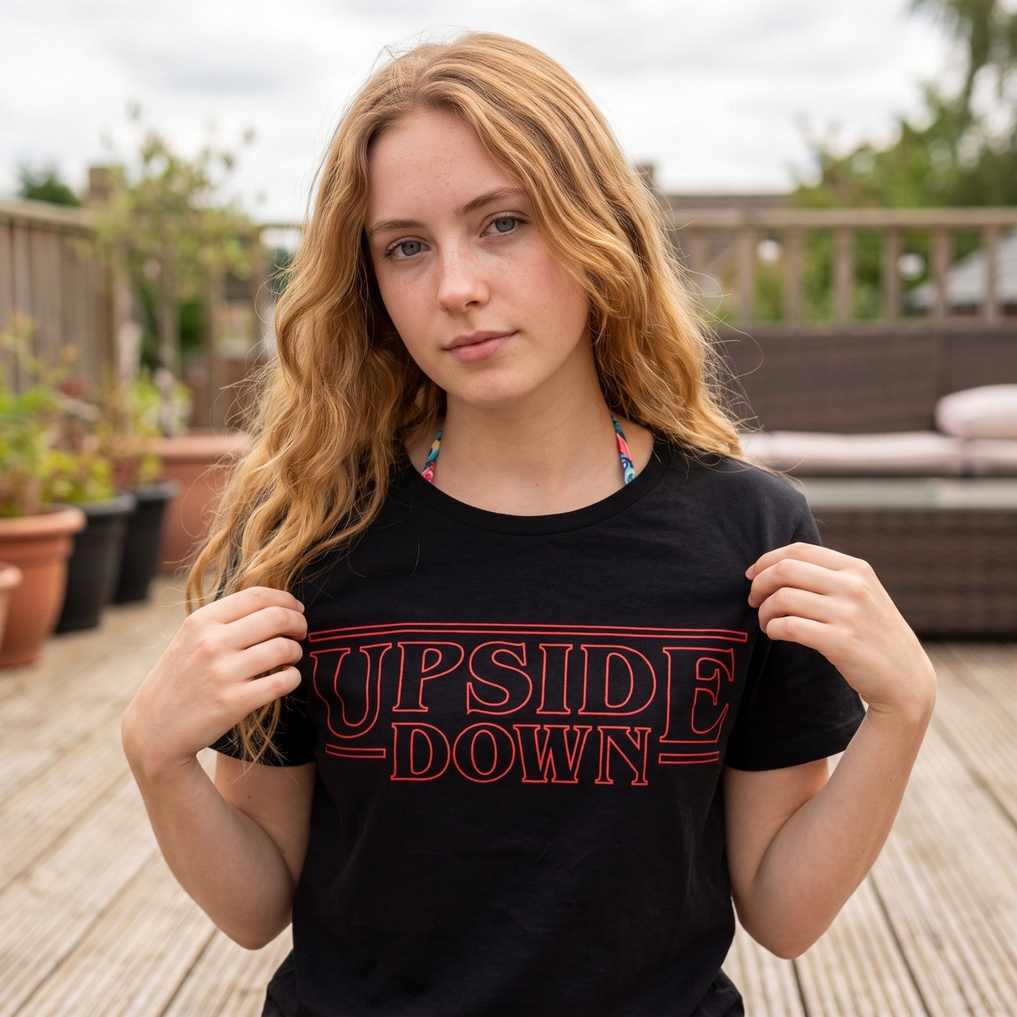 Upside Down T-Shirt Black – Elbenwald
