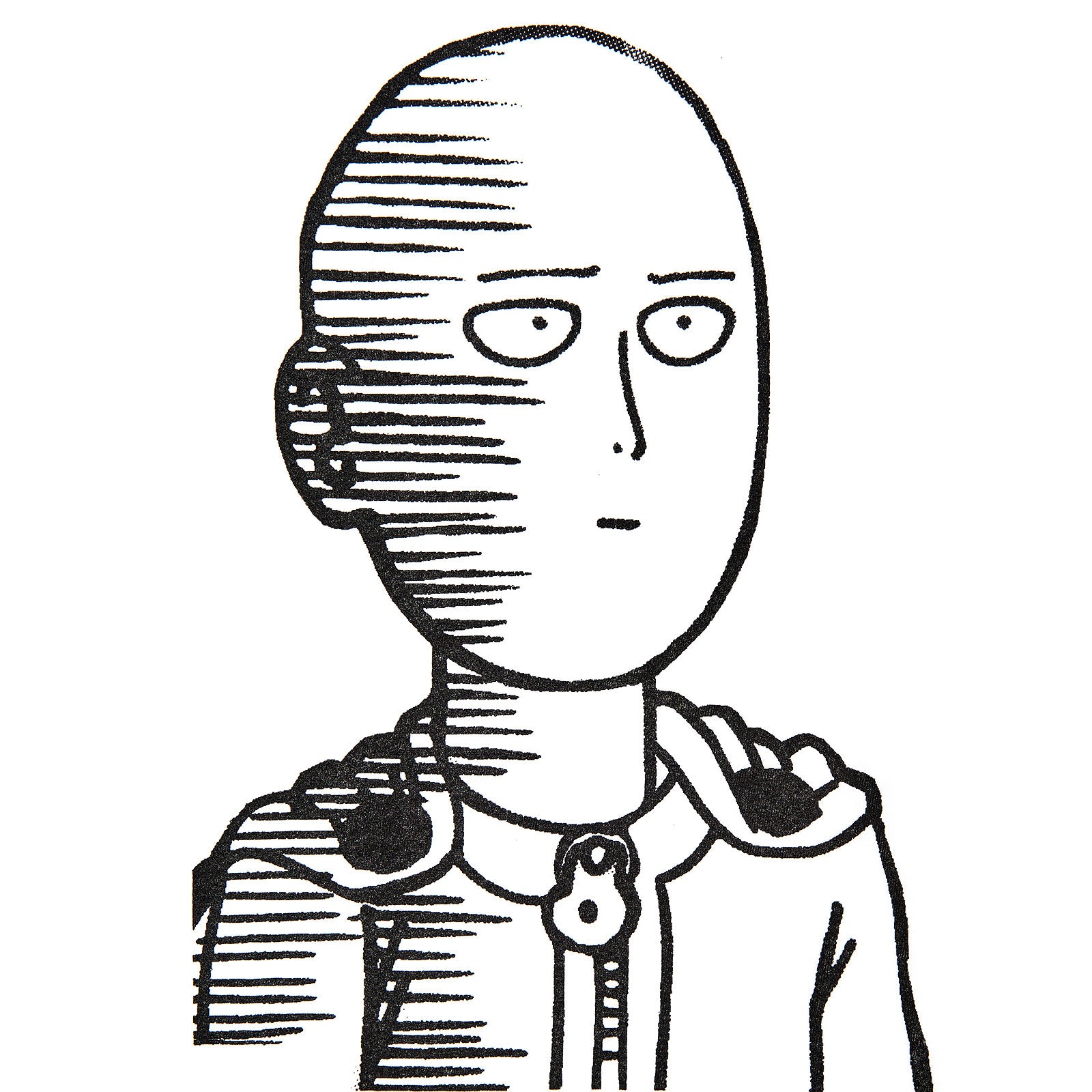 Product image One Punch Man - Saitama Sketch T-Shirt white