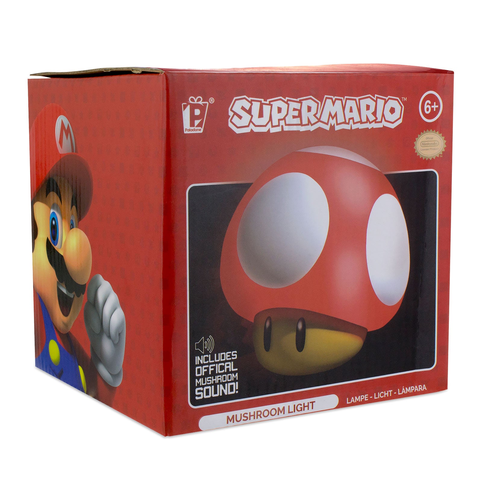 Product image Super Mario - Super Mushroom Table Lamp with Sound