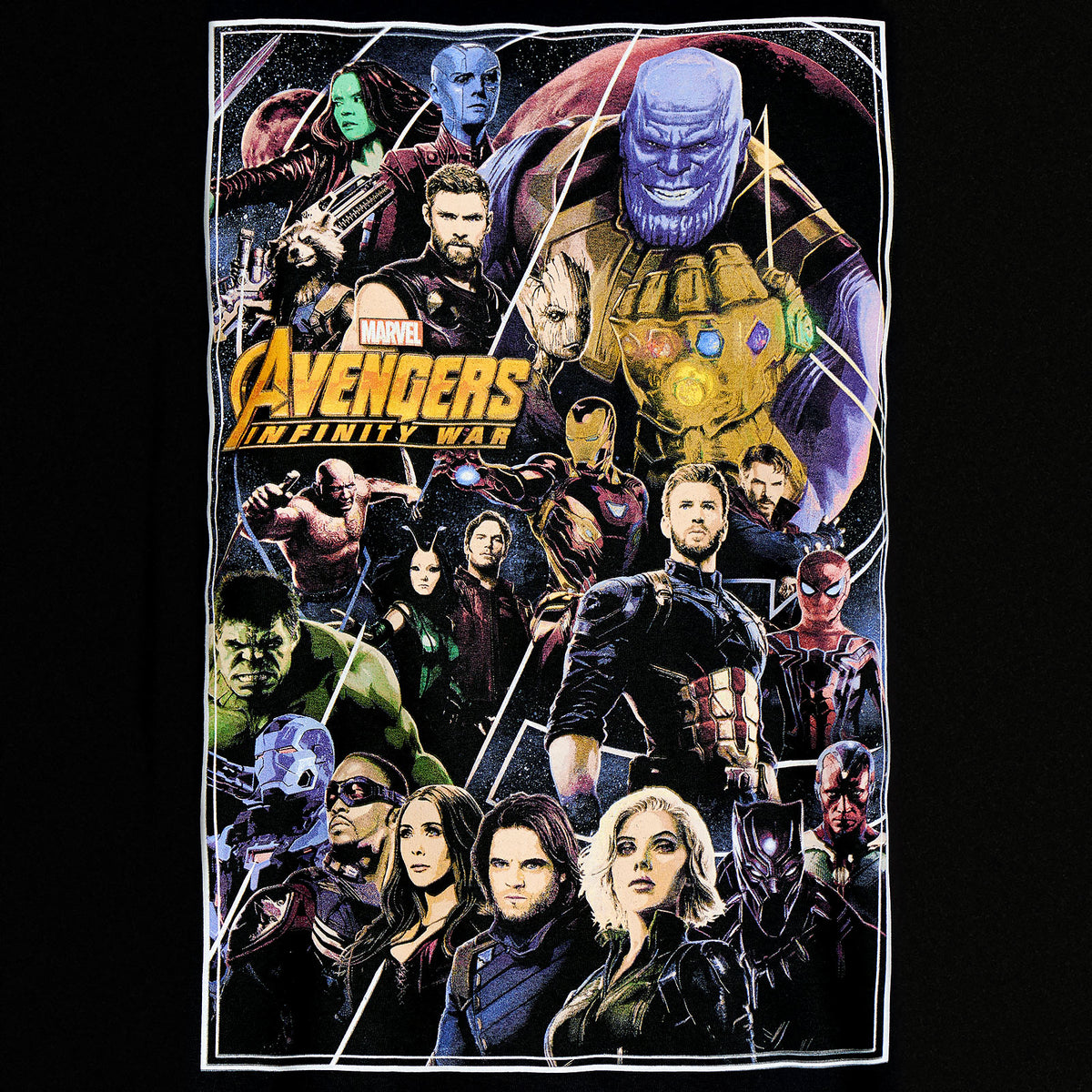 Product image Avengers - Infinity War Poster Collage T-Shirt Black