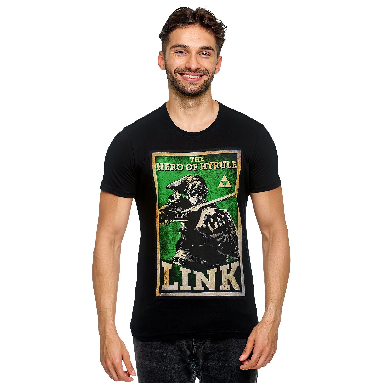 Product image Zelda - Link Hero of Hyrule Propaganda Poster T-Shirt Black