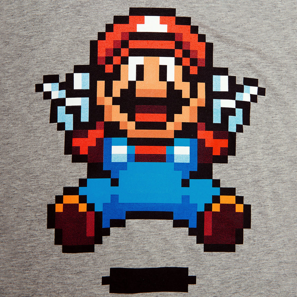 Product image Super Mario - Jump Pixel Women's T-Shirt grey