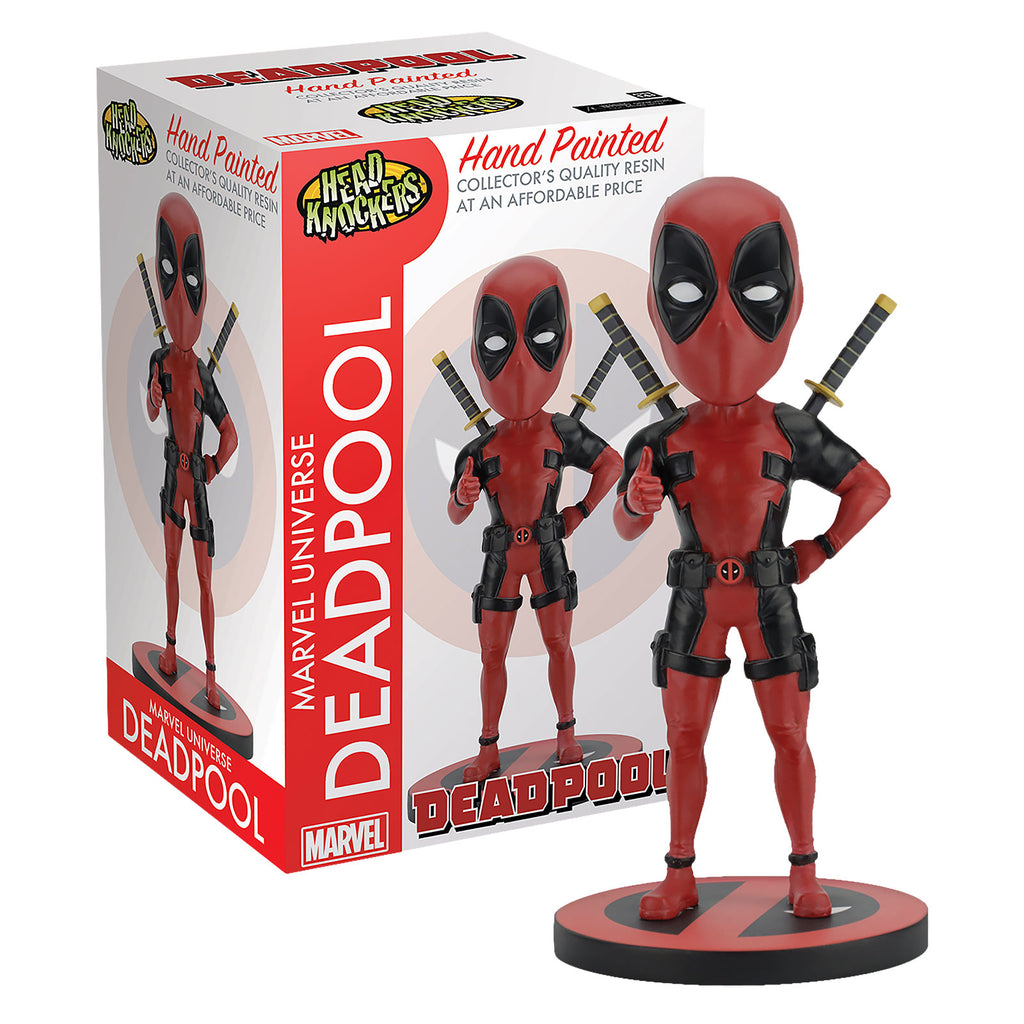 Product image Deadpool Head Knockers Deluxe Bobblehead Figure