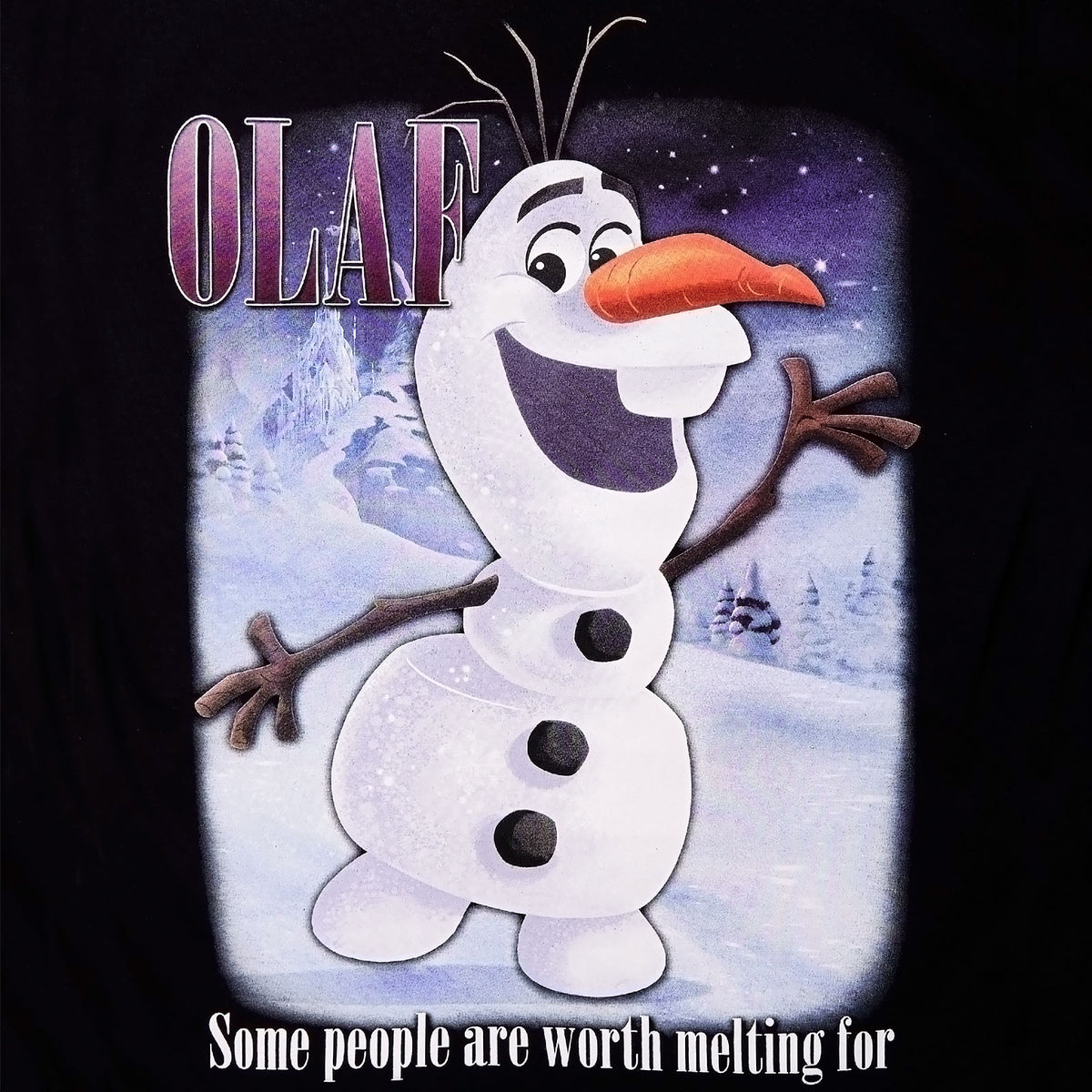 Product image Frozen - Olaf Worth Melting For T-Shirt Black