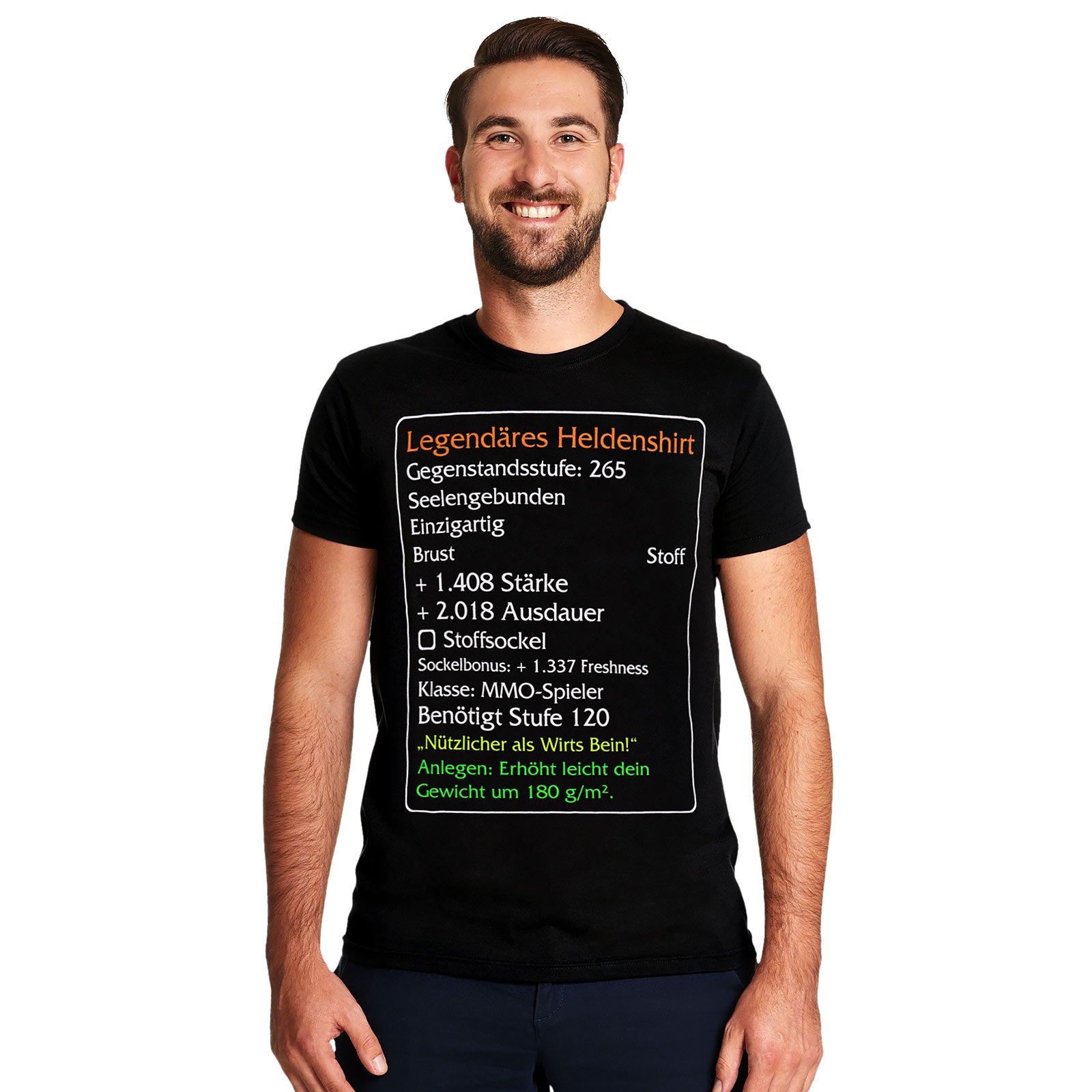 Product image Level-120-Item Legendary Heroes T-Shirt Black