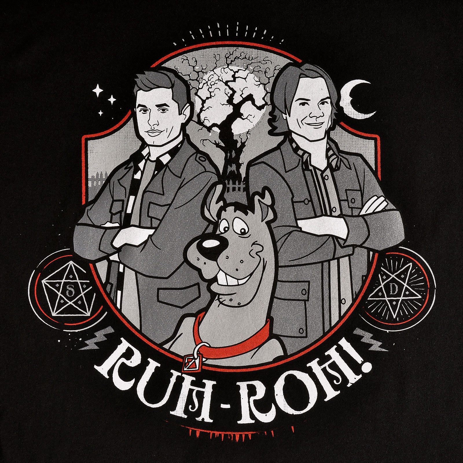 Product image Supernatural - Scoobynatural Ruh-roh! T-shirt black