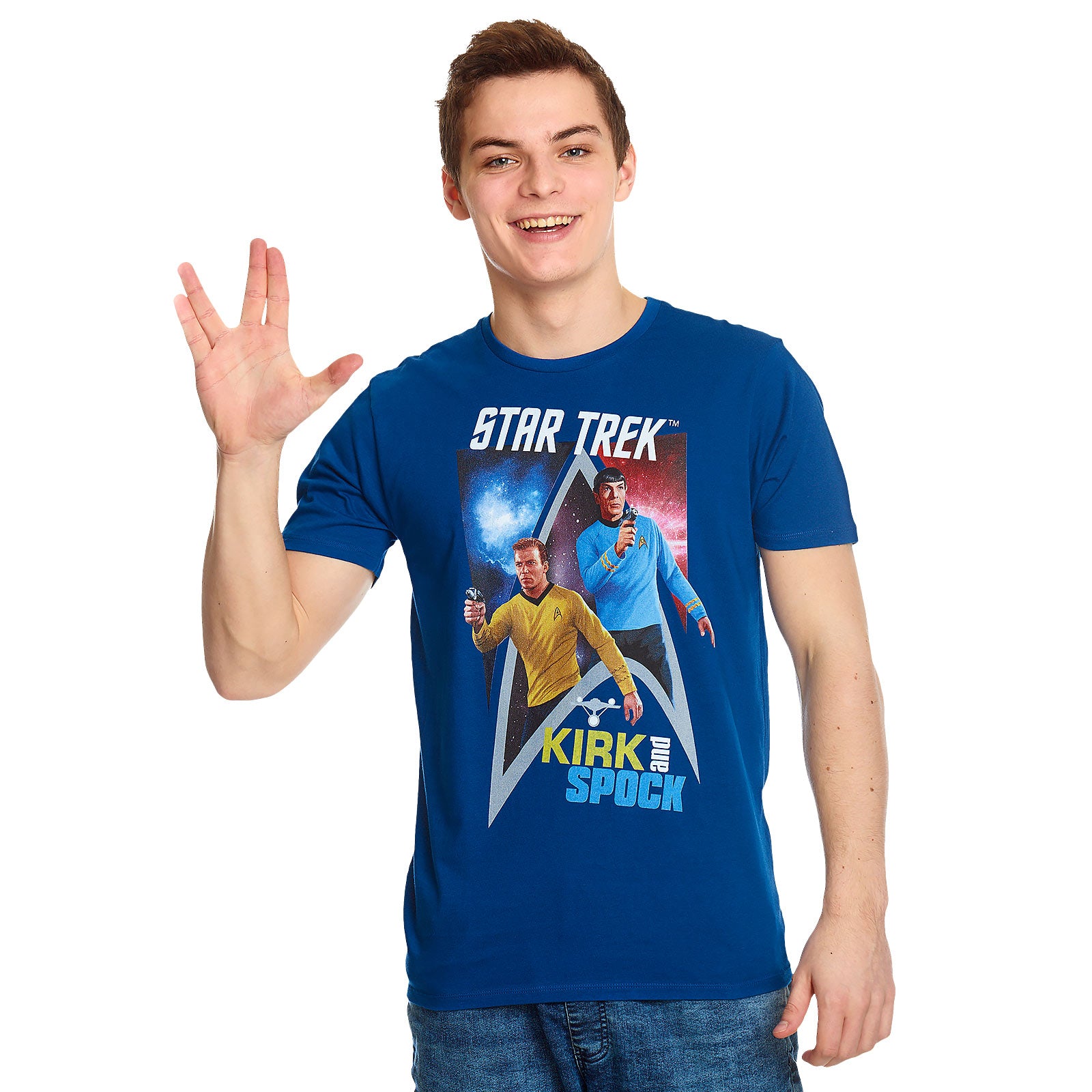 Star Trek - Kirk & Spock T-Shirt blue – Elbenwald