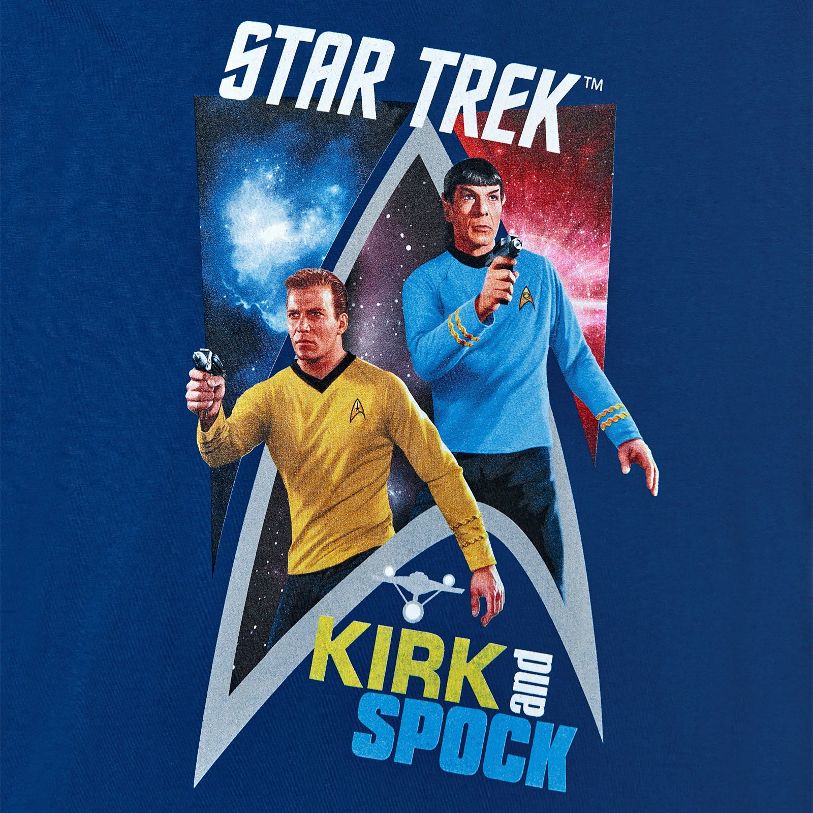 Star Trek - Kirk & Spock T-Shirt blue – Elbenwald