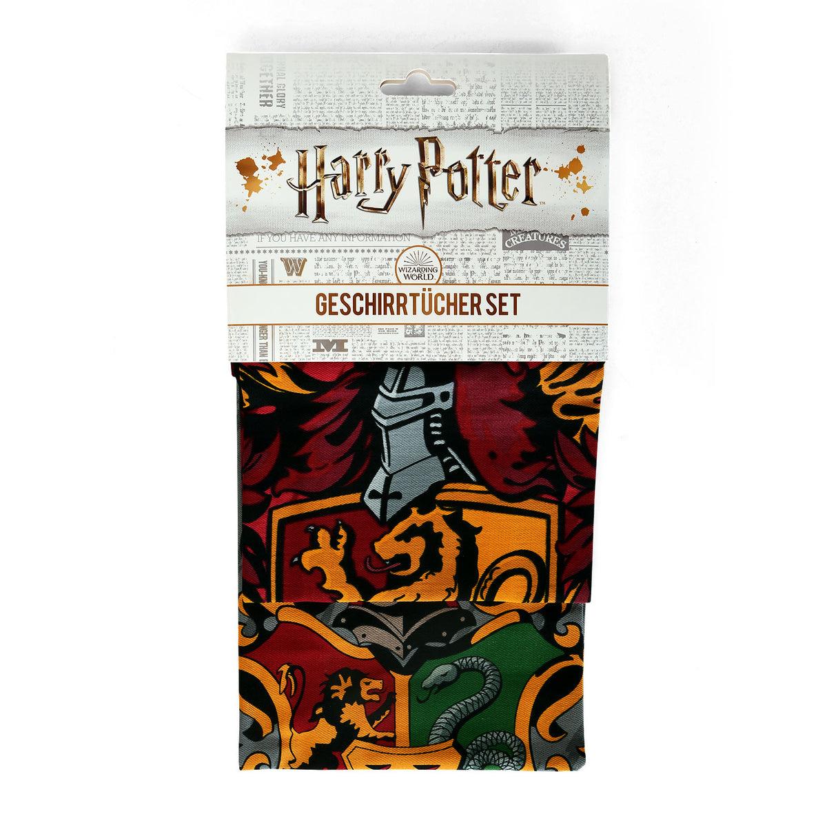 Product image Harry Potter - Gryffindor & Hogwarts Tea Towels Set