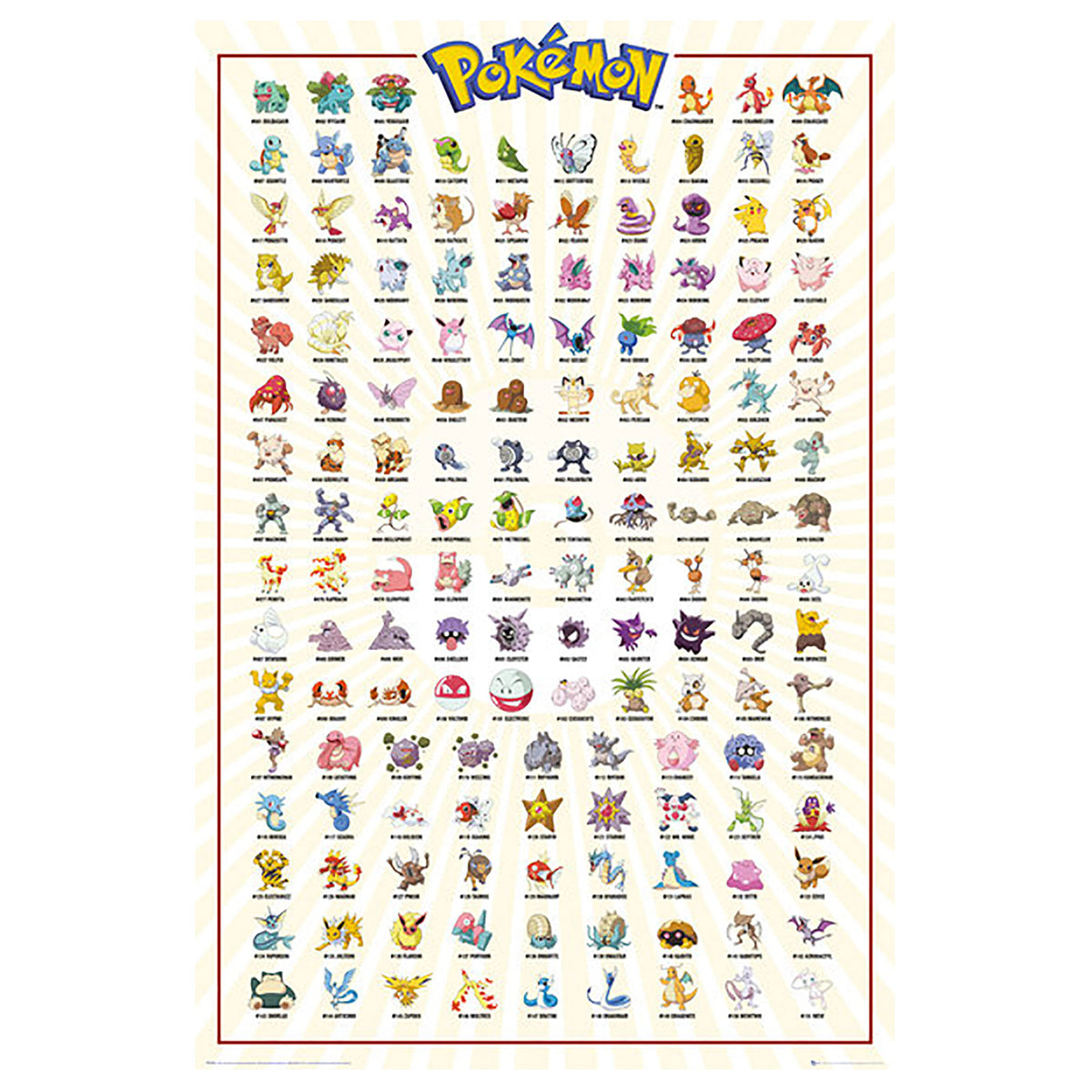 Product image Pokemon - Kanto First Generation Maxi Poster