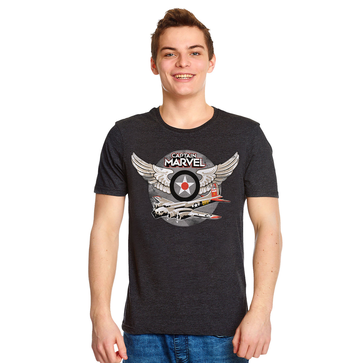 Product image Captain Marvel - Air Force Pilot T-Shirt Grey