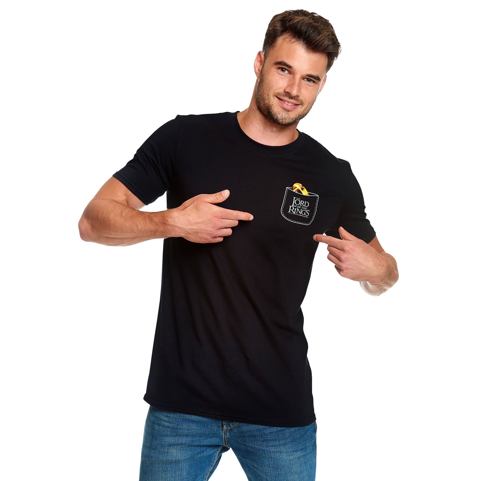 Product image The Lord of the Rings - The One Ring Pocket T-Shirt Black