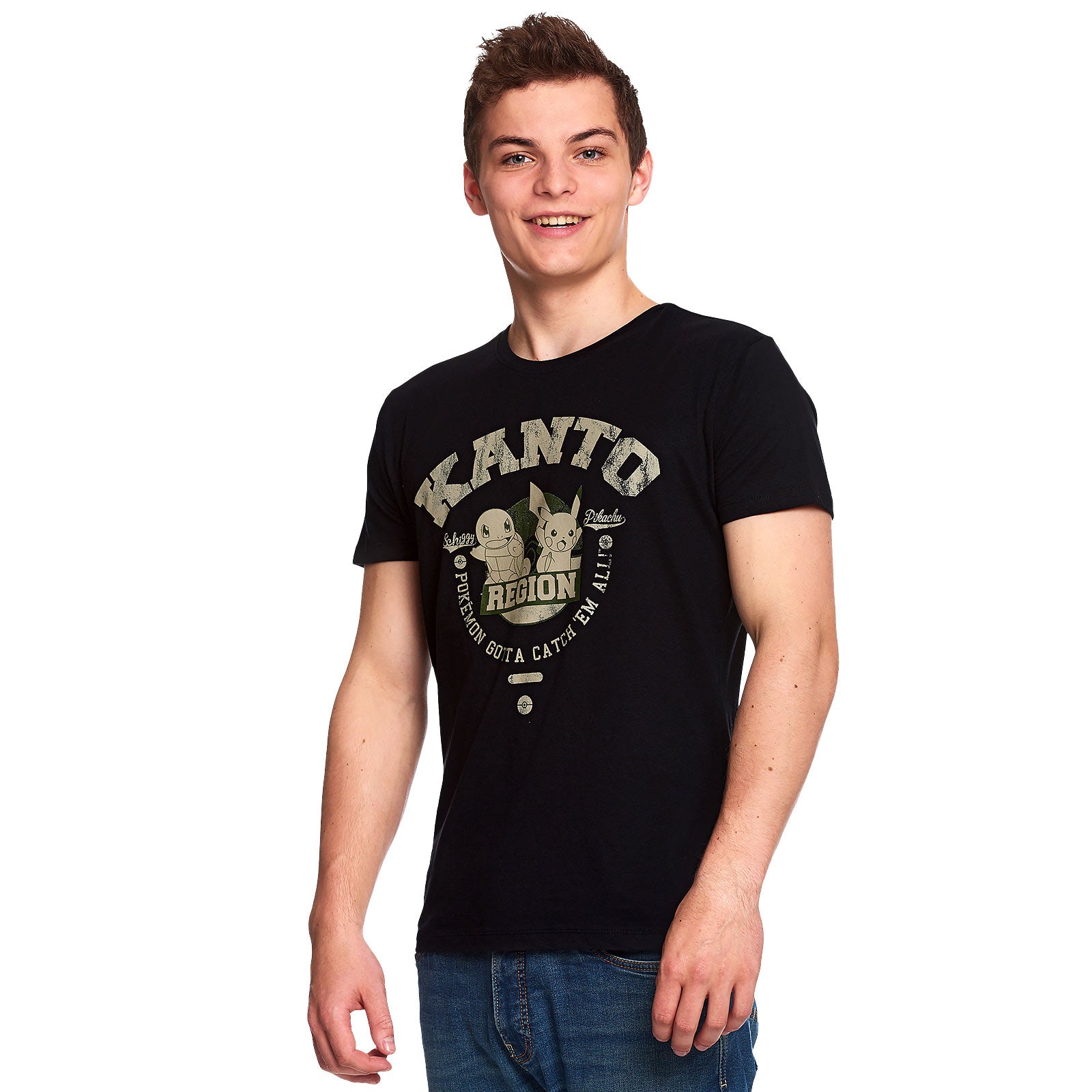 Pokemon - Kanto Region Starter T-Shirt Black – Elbenwald