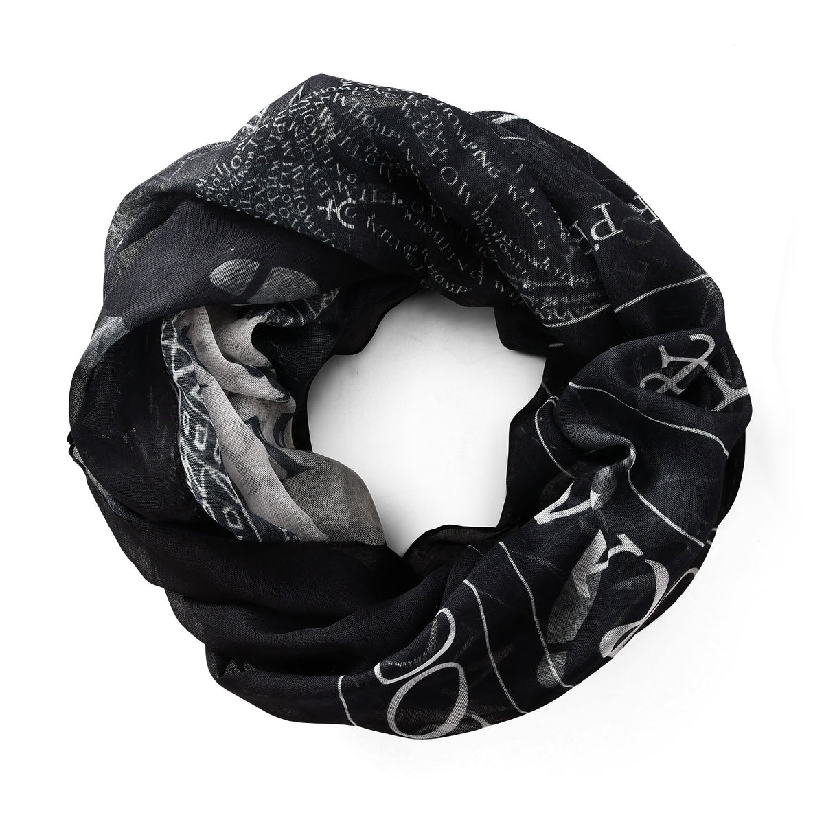 Product image Harry Potter - Marauder's Map Loop Scarf Black