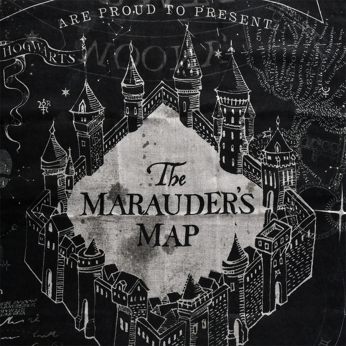 Product image Harry Potter - Marauder's Map Loop Scarf Black
