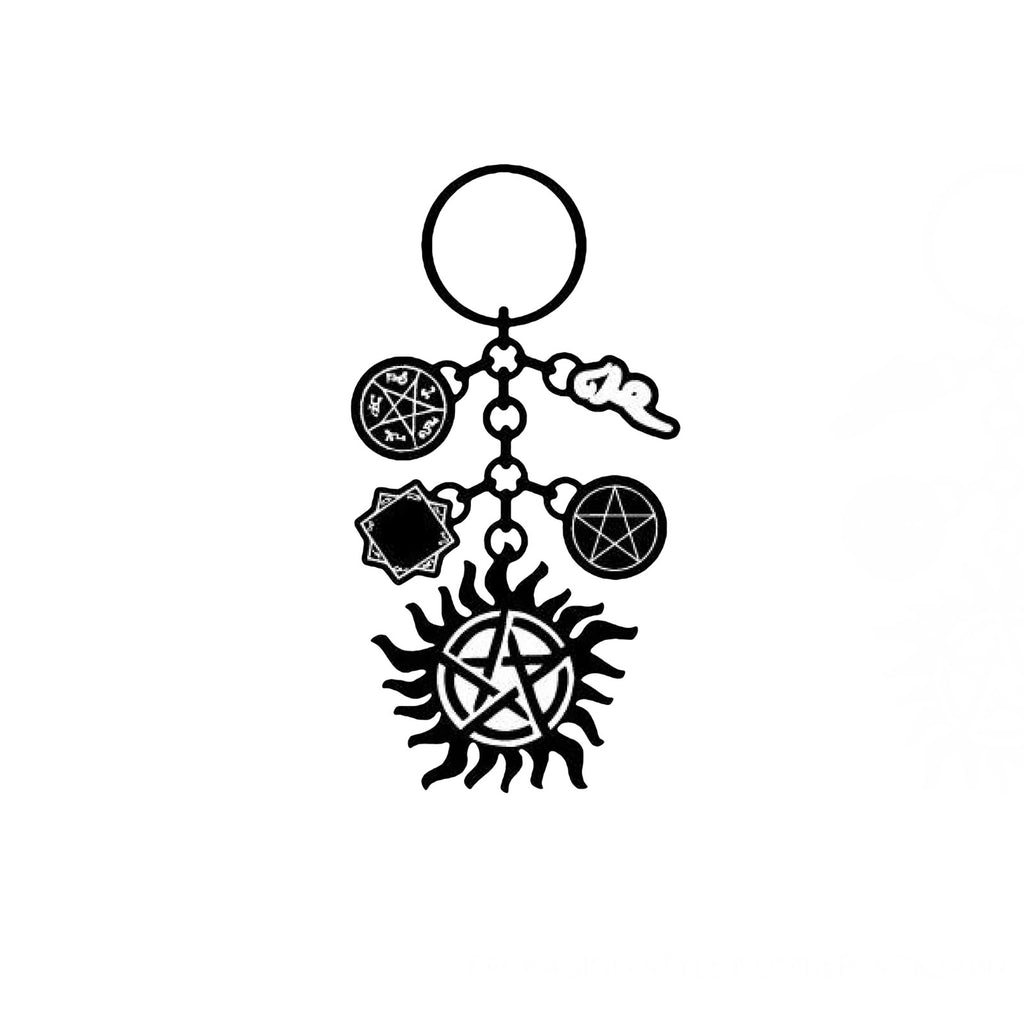 Product image Supernatural - Symbols Charm Keychain