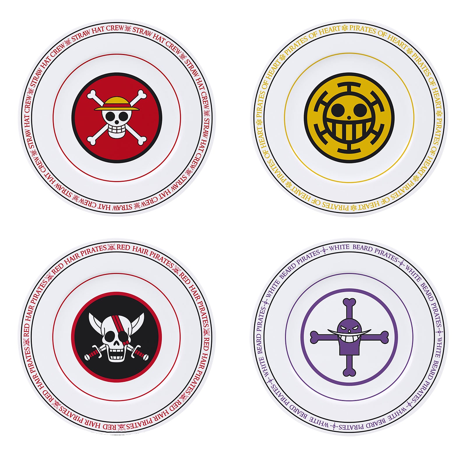 Product image One Piece - Pirate Crews Logos Plate Set