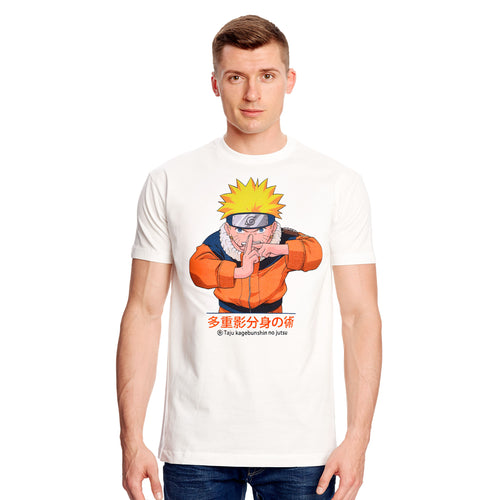 Product image Naruto Uzumaki Kage Bunshin no Jutsu T-Shirt white